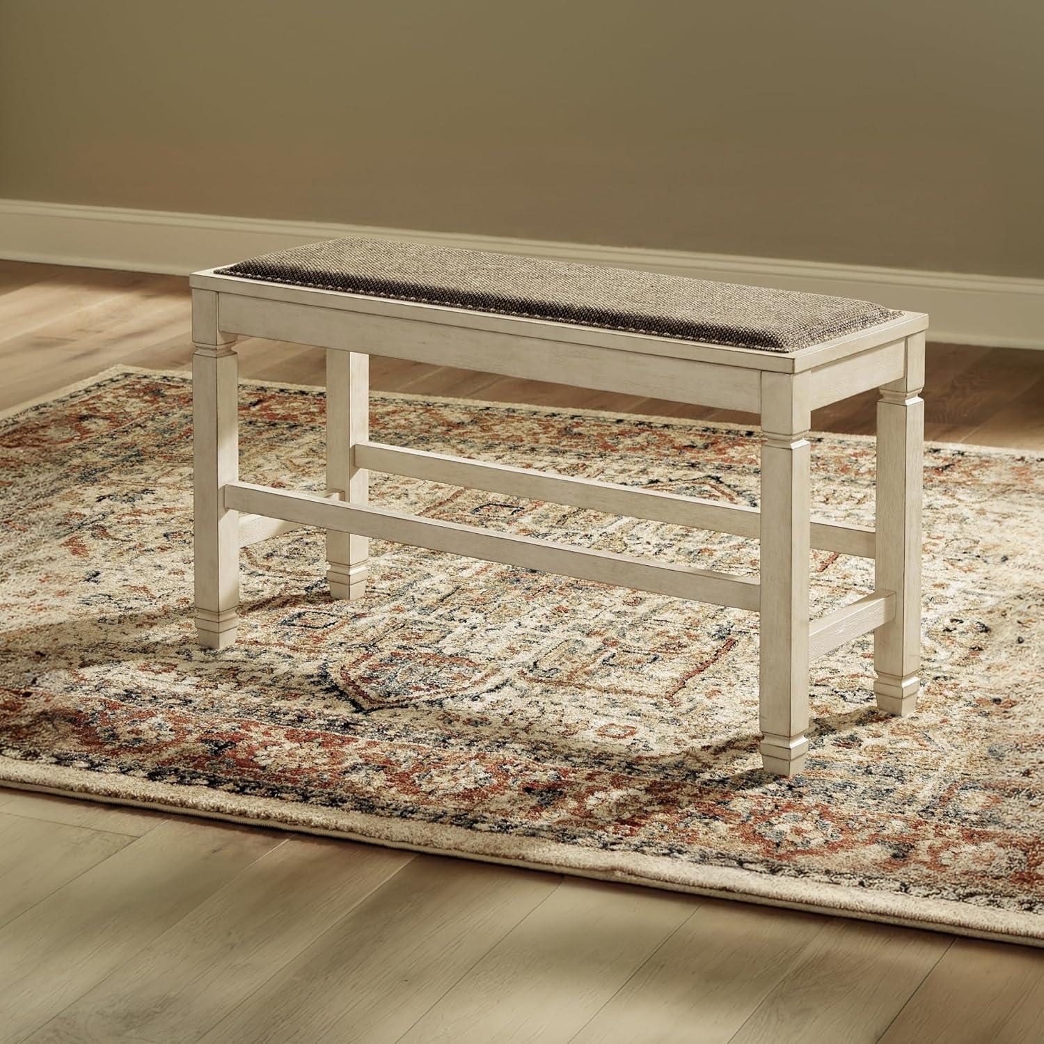 Bolanburg Counter Height Dining Room Bench Antique White - Signature Design by Ashley