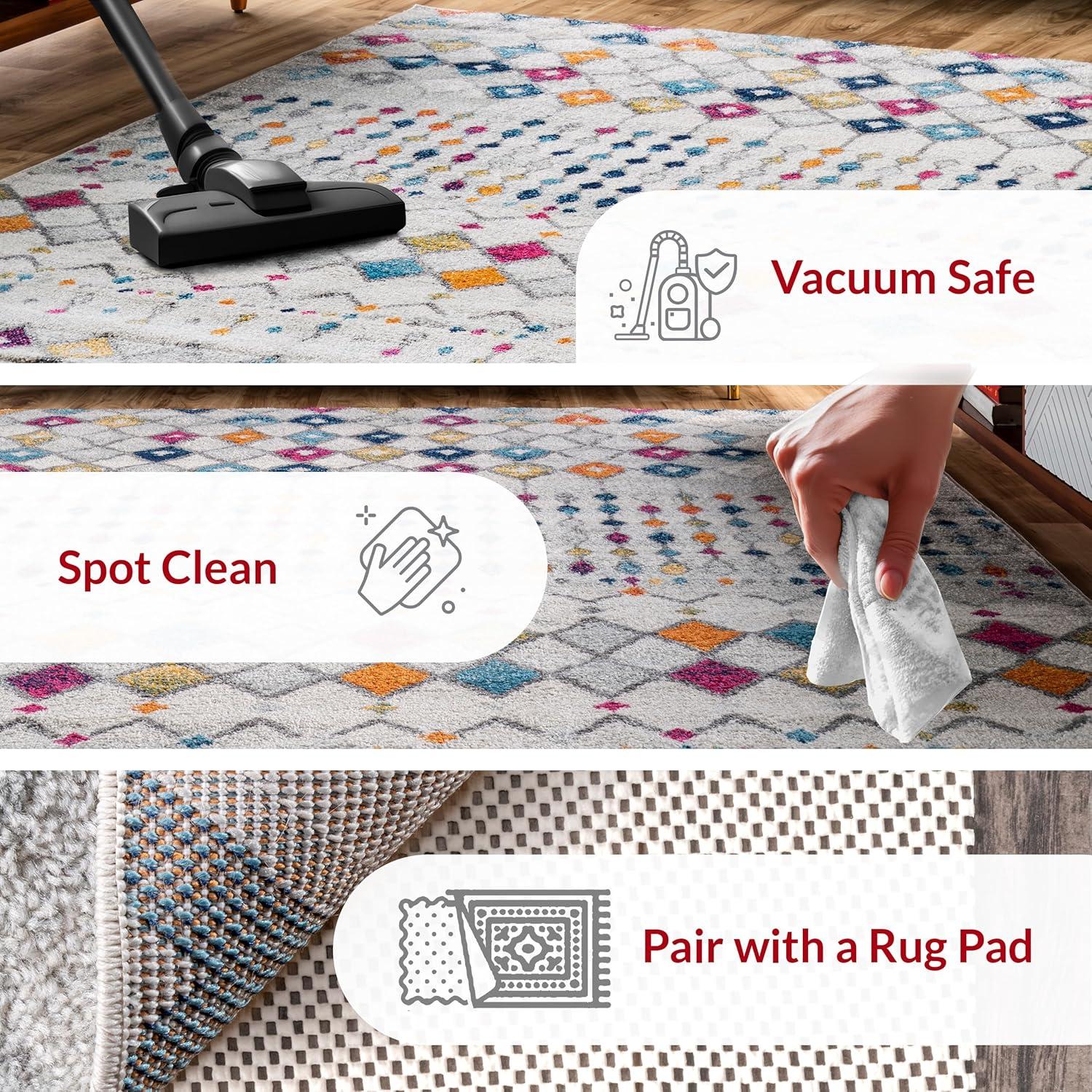 nuLOOM Moroccan Blythe Multicolor 2' x 3' Transitional Area Rug