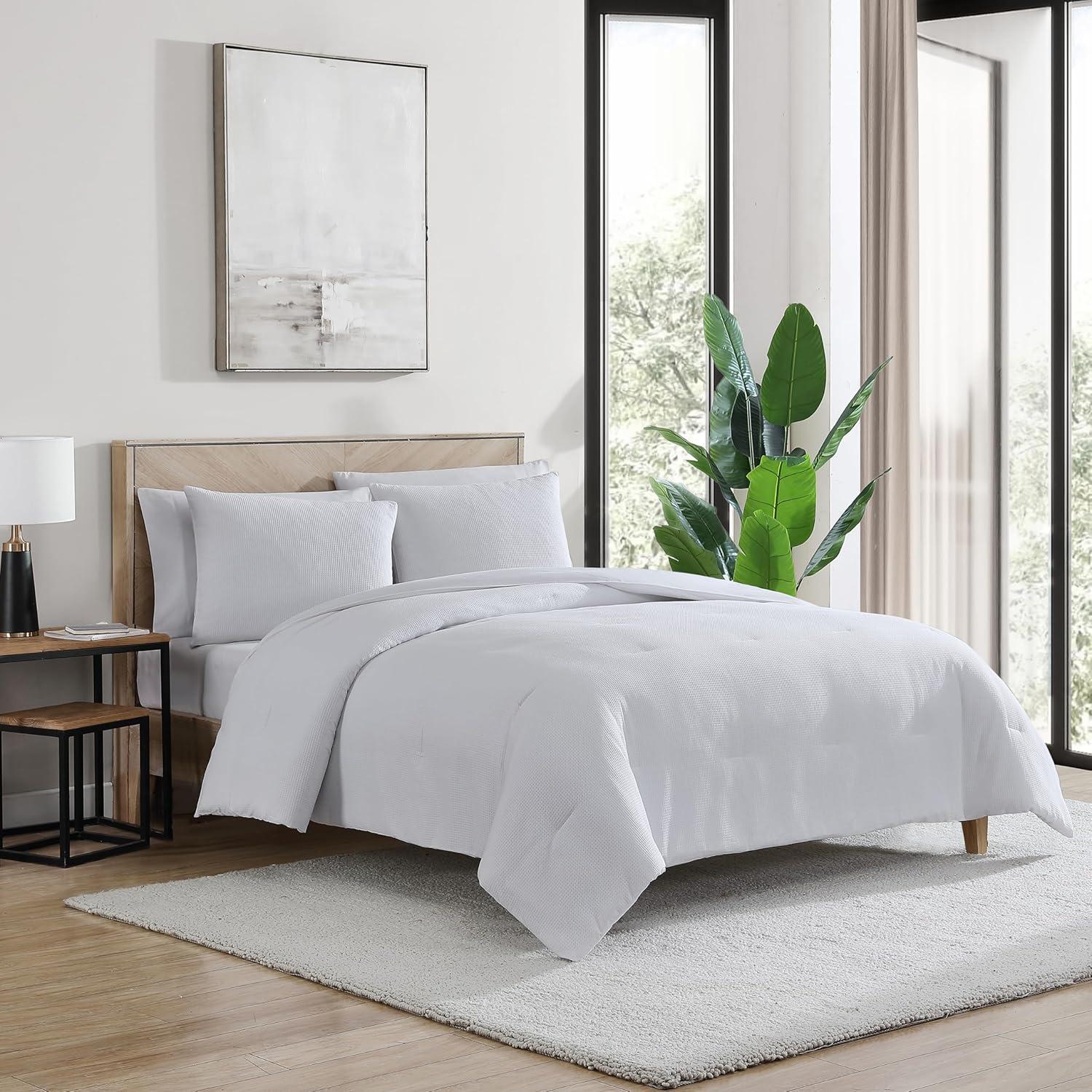 True Comfort True Comfort Cotton Blend Waffle Comforter Set