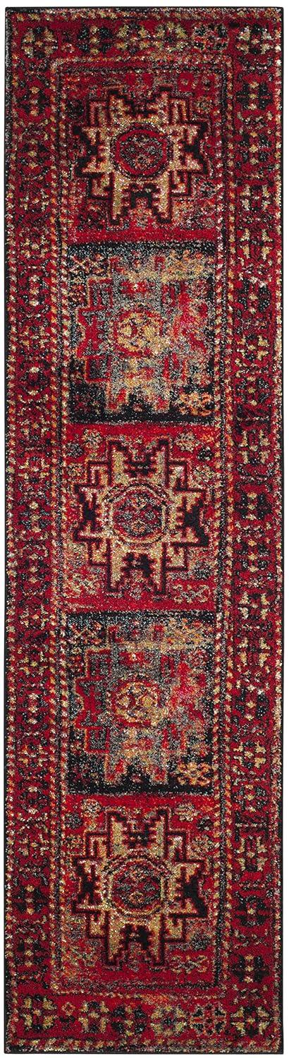 Vintage Hamadan VTH213 Power Loomed Indoor Runner Rug - Red/Multi - 2'3"x6' - Safavieh.