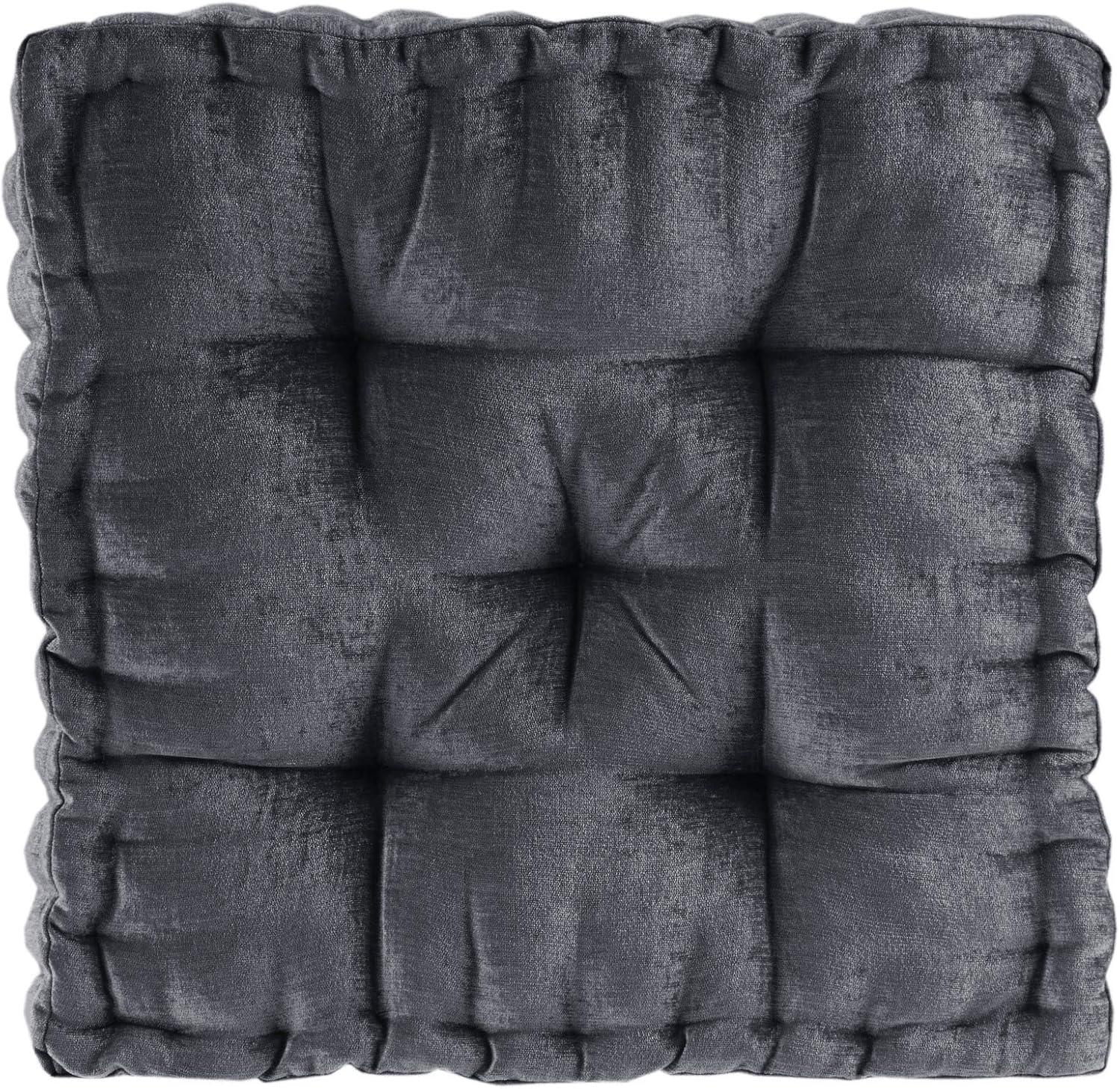 Intelligent Design Azza Poly Chenille Square Floor Pillow Cushion