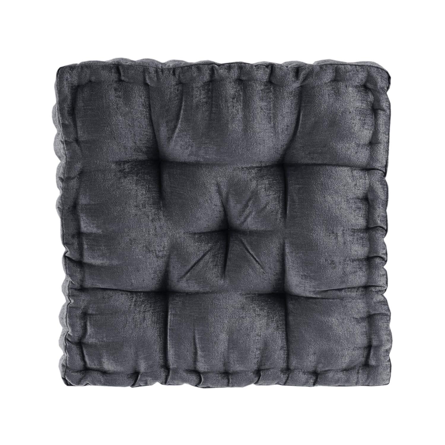 Intelligent Design Azza Poly Chenille Square Floor Pillow Cushion