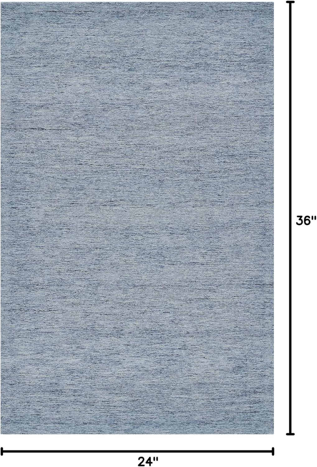 Momeni Contemporary Rectangle Area Rug, Denim, 2' X 3'