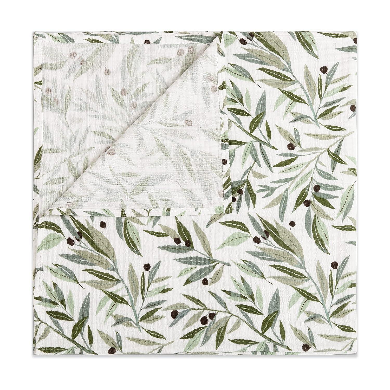 Oat Stripe Swaddle In Muslin Cotton