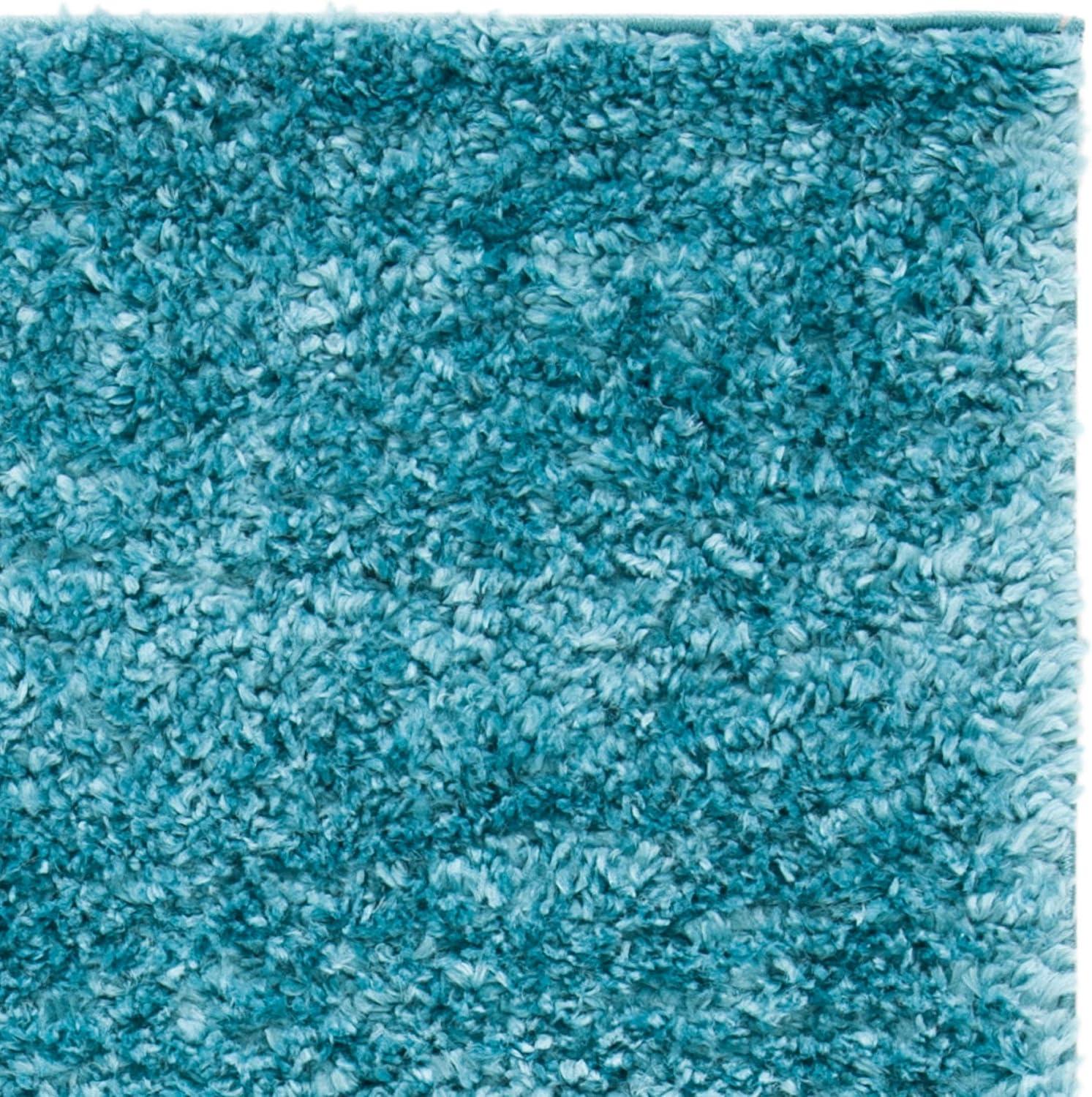 August Shag 900 AUG900 Power Loomed Indoor Area Rug - Turquoise - 8'x10' - Safavieh