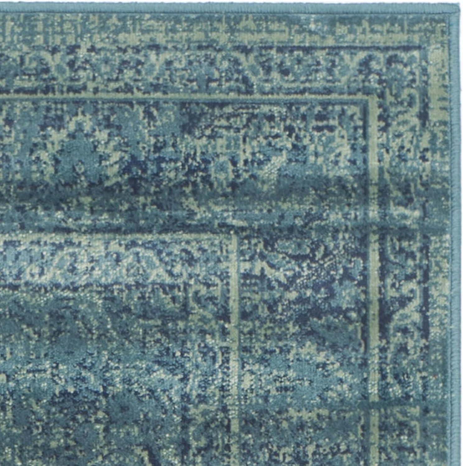 SAFAVIEH Vintage Kynaston Traditional Area Rug, Turquoise/Multi, 2' x 3'