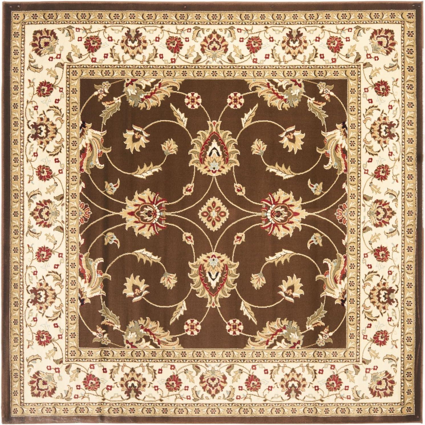 Lyndhurst LNH553 Power Loomed Accent Rug - Brown/Ivory - 3'3"x5'3" - Safavieh.