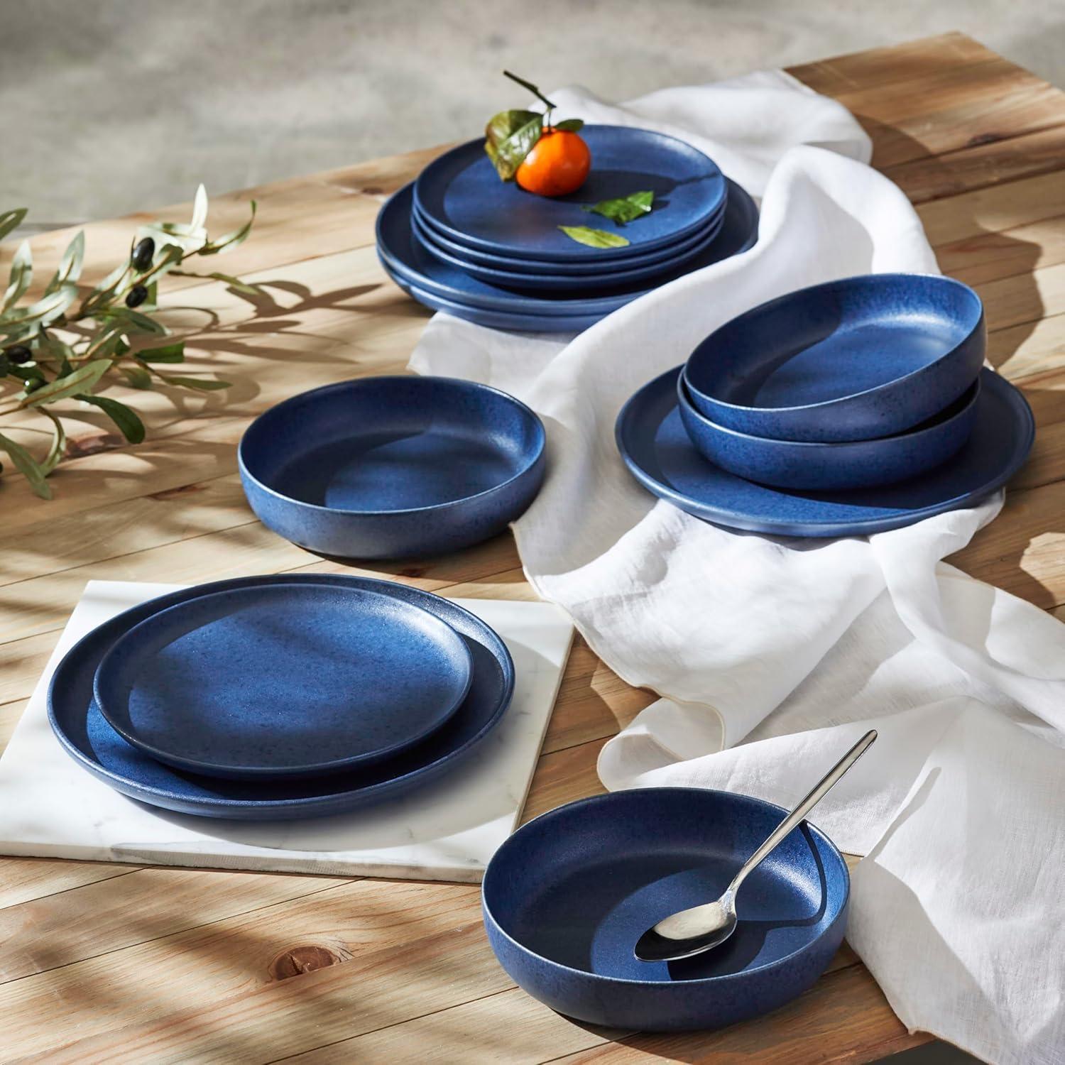 Porto By Stone Lain Macchio 12-Piece Dinnerware Set Stoneware