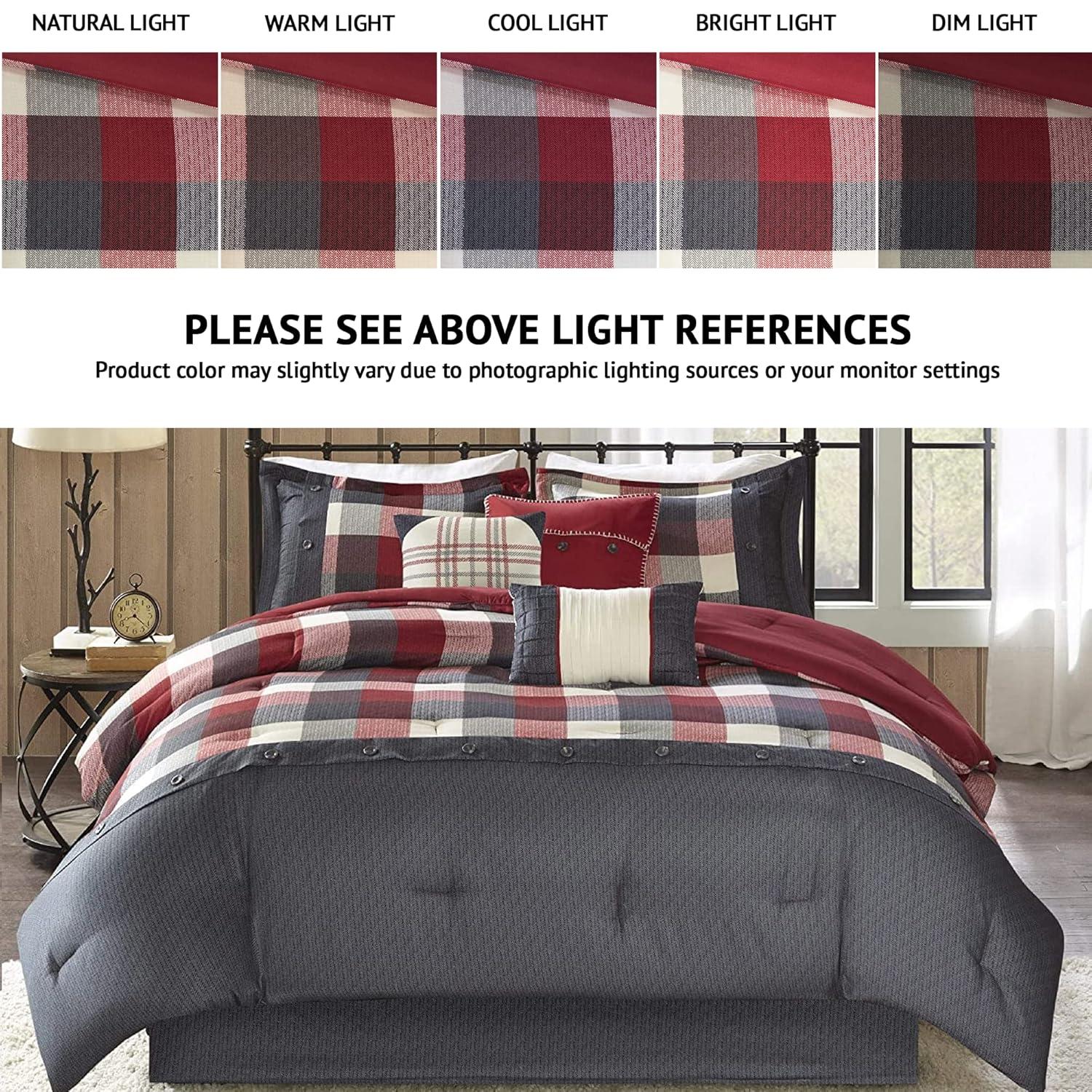 Madison Park Ridge 7 Piece Herringbone Comforter Set