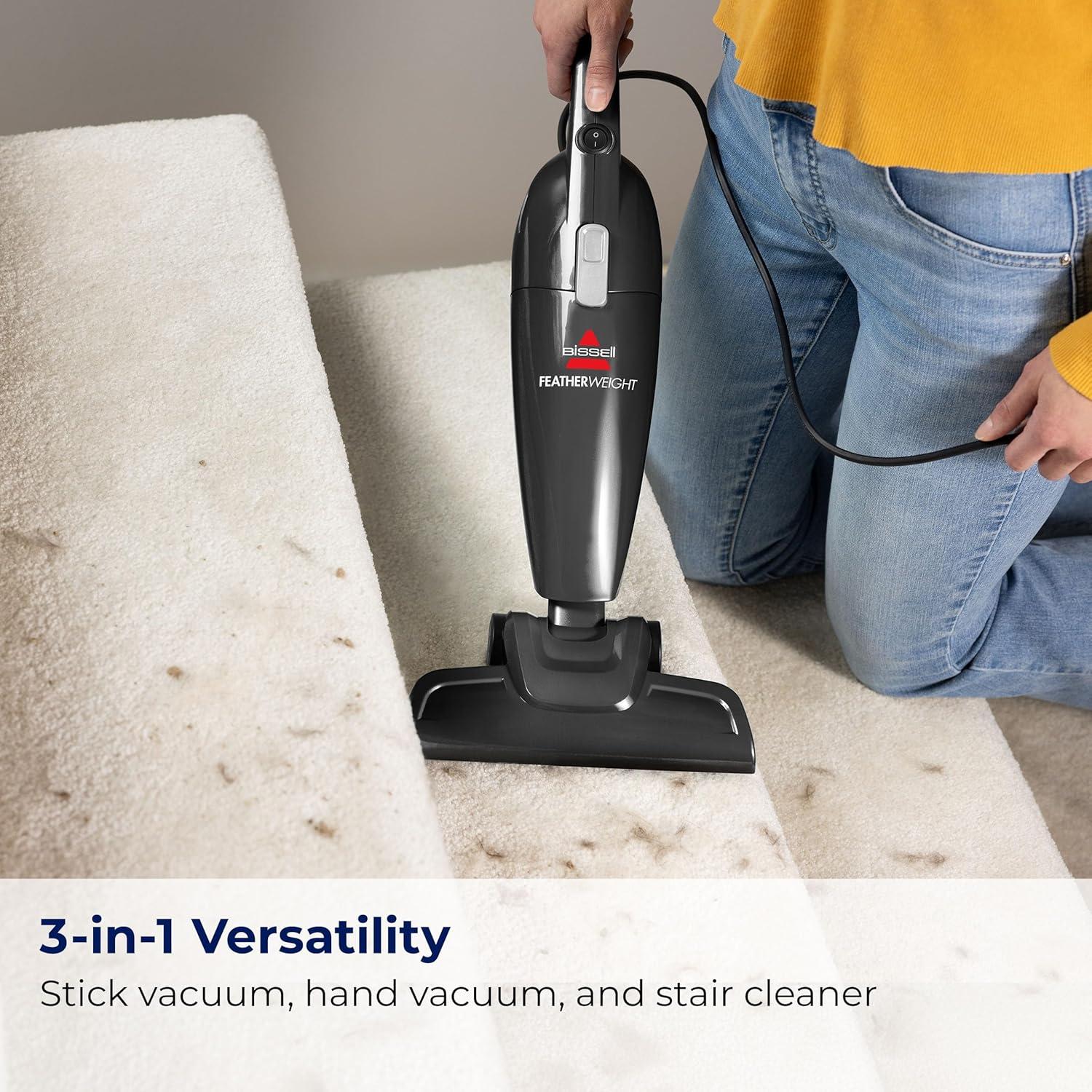 BISSELL Featherweight Stick Lightweight Bagless Vacuum with Crevice Tool