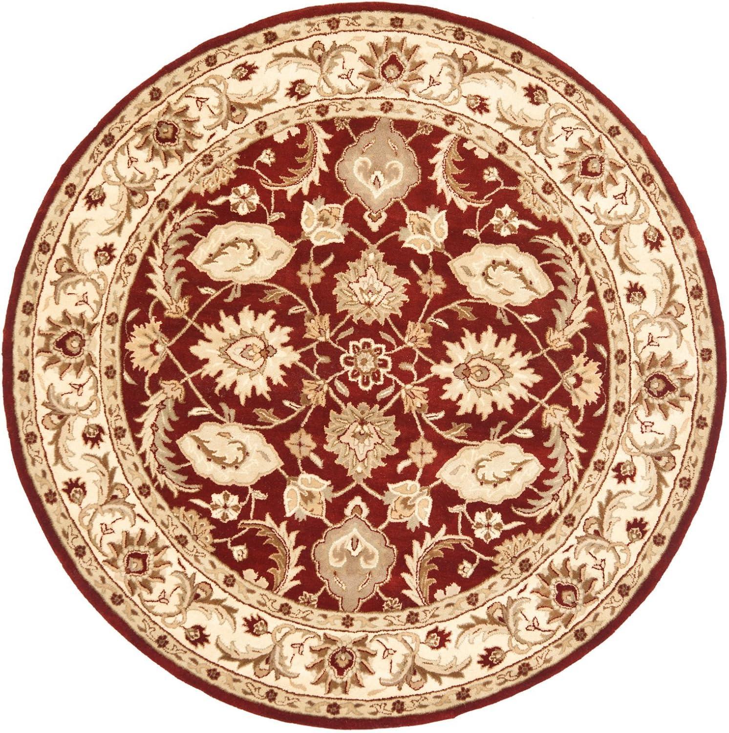 Royalty ROY244 Hand Tufted Area Rug - Red/Ivory - 8'x10' - Safavieh.