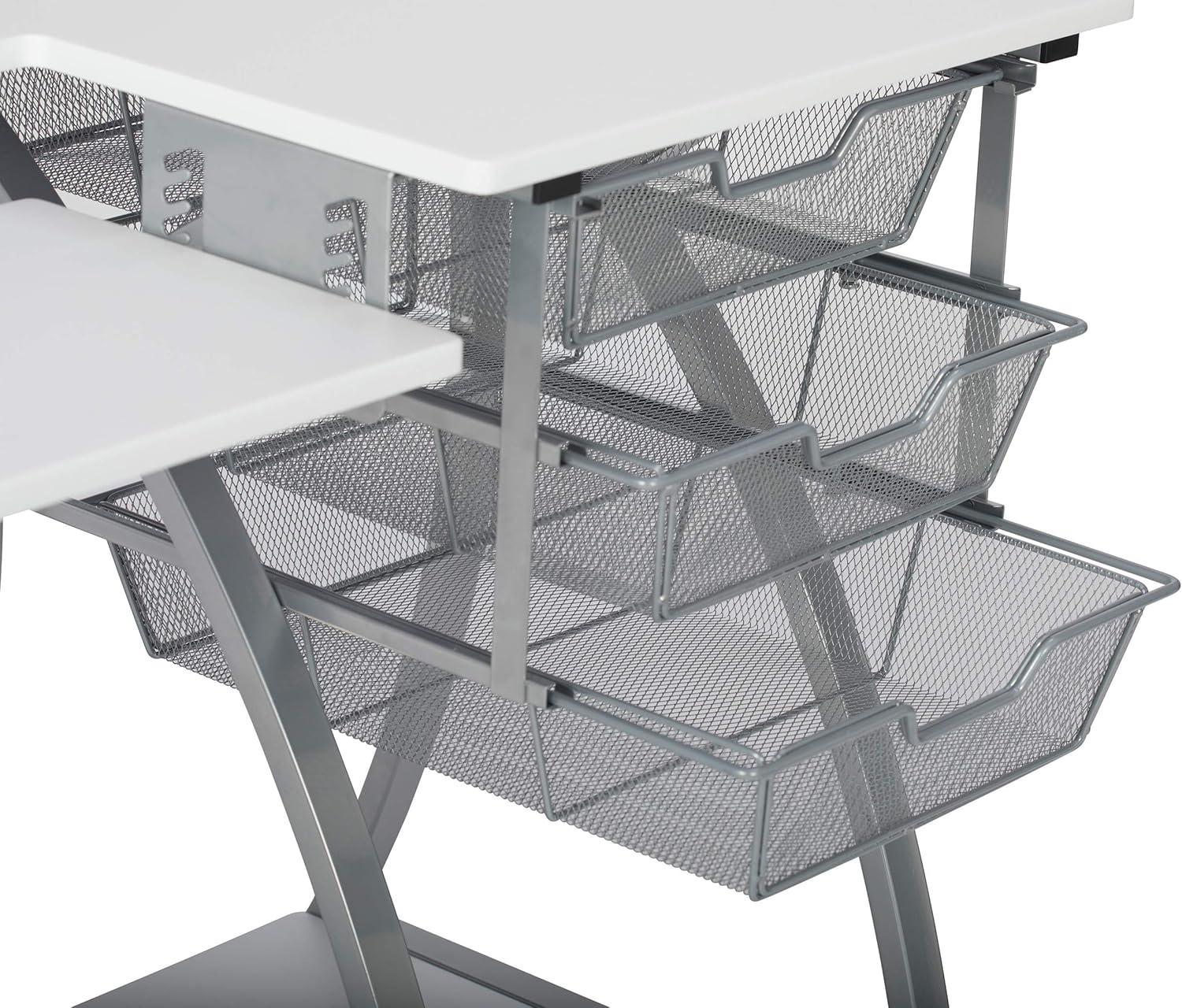 56.75'' x 23.75'' Foldable Sewing Table with Sewing Machine Platform