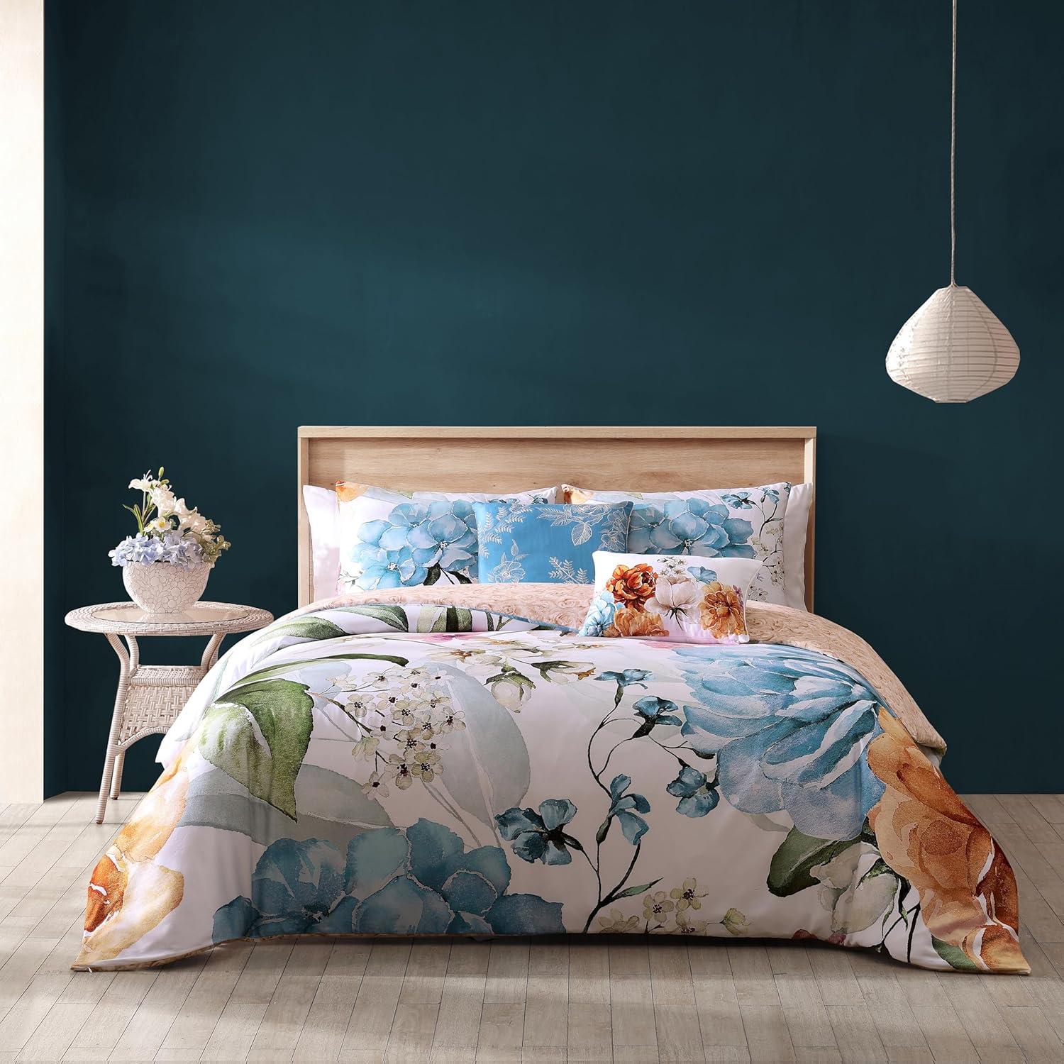 BeBeJan Bebejan Maia 100% Cotton Sateen 5 Piece Reversible Comforter Set