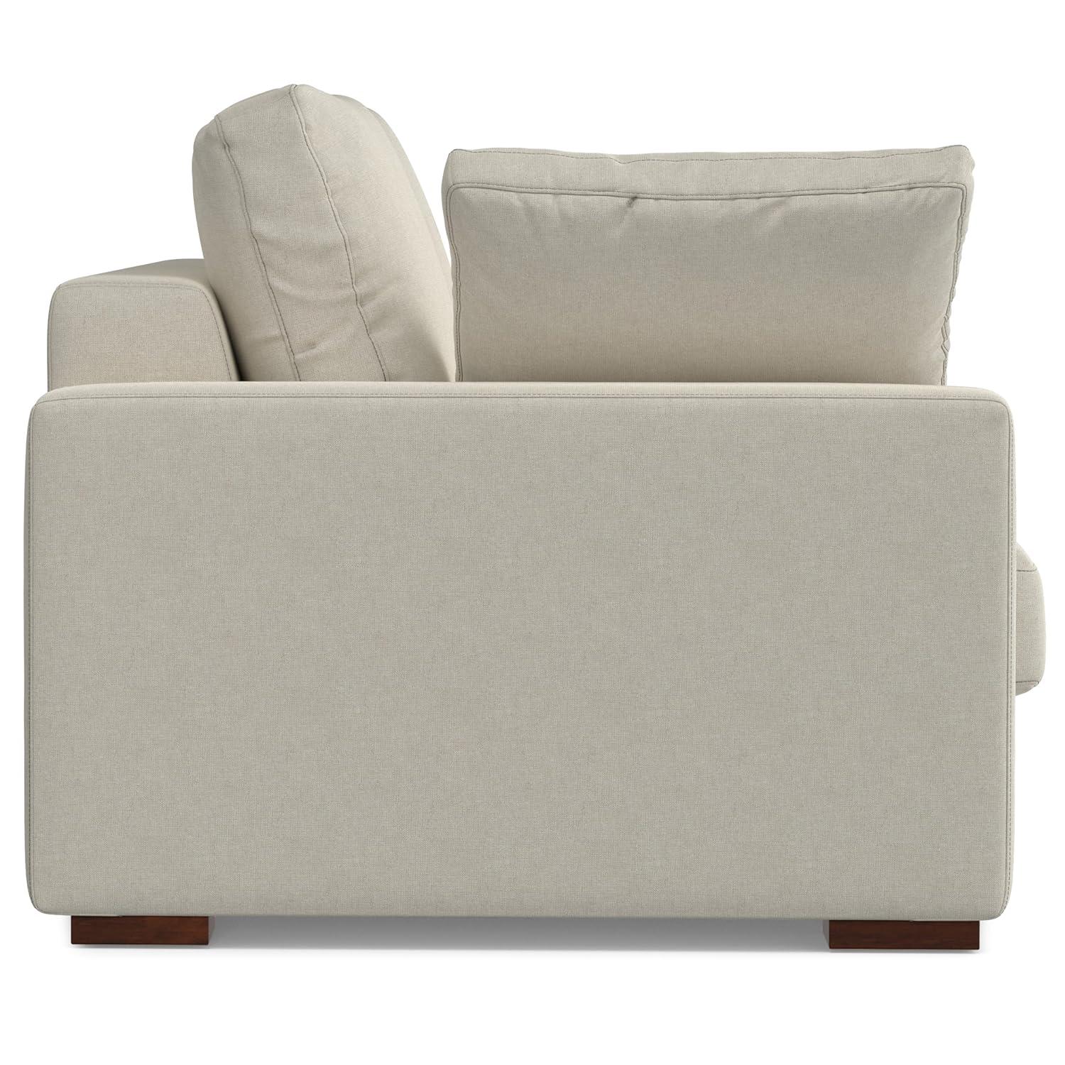 Charlie 96" Beige Performance Fabric Deep Seater Sofa