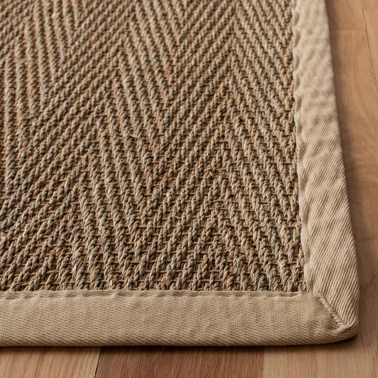 Deschamps Natural Fiber Seagrass Solid Color Rug