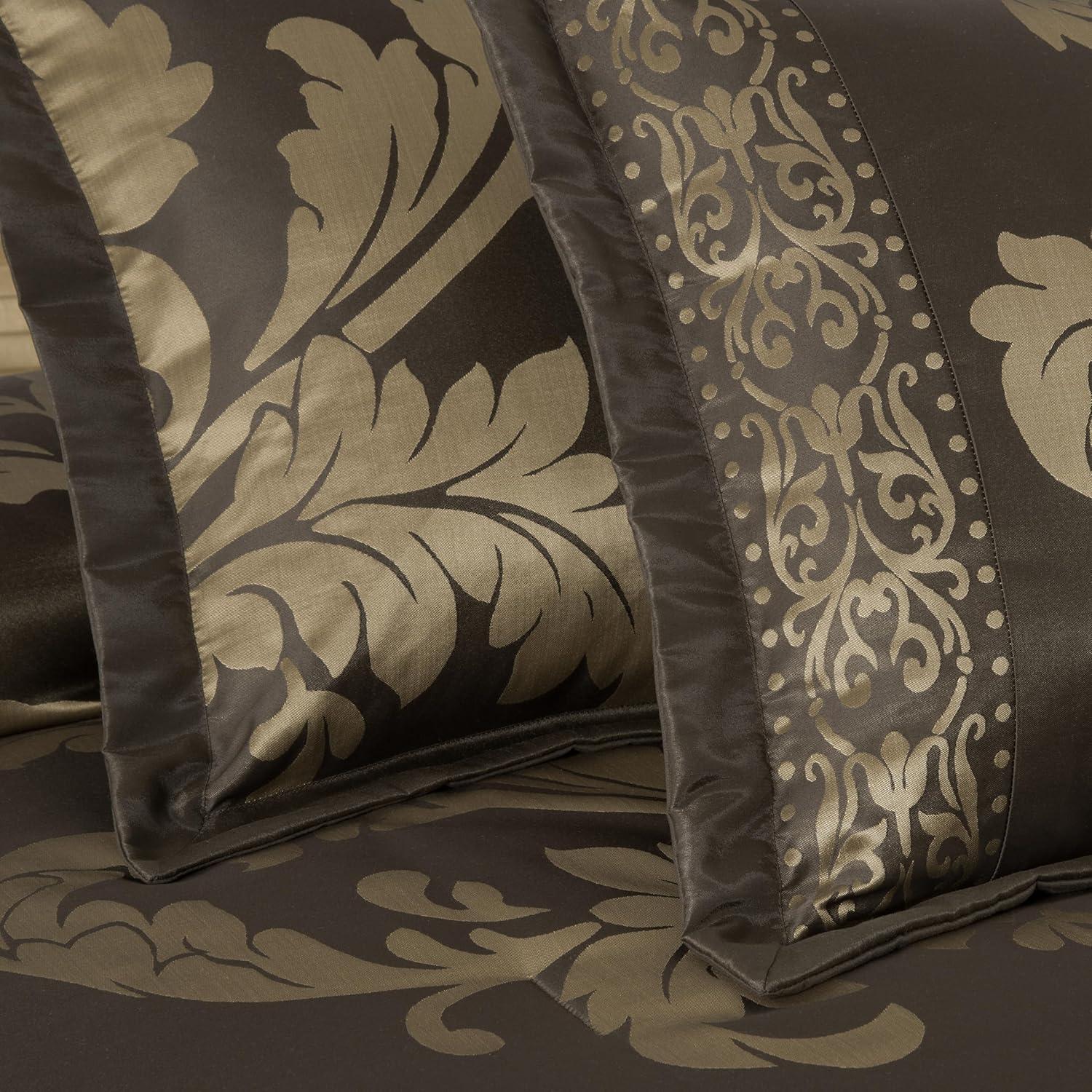 Royale Jacquard Floral 7 Piece Comforter Set