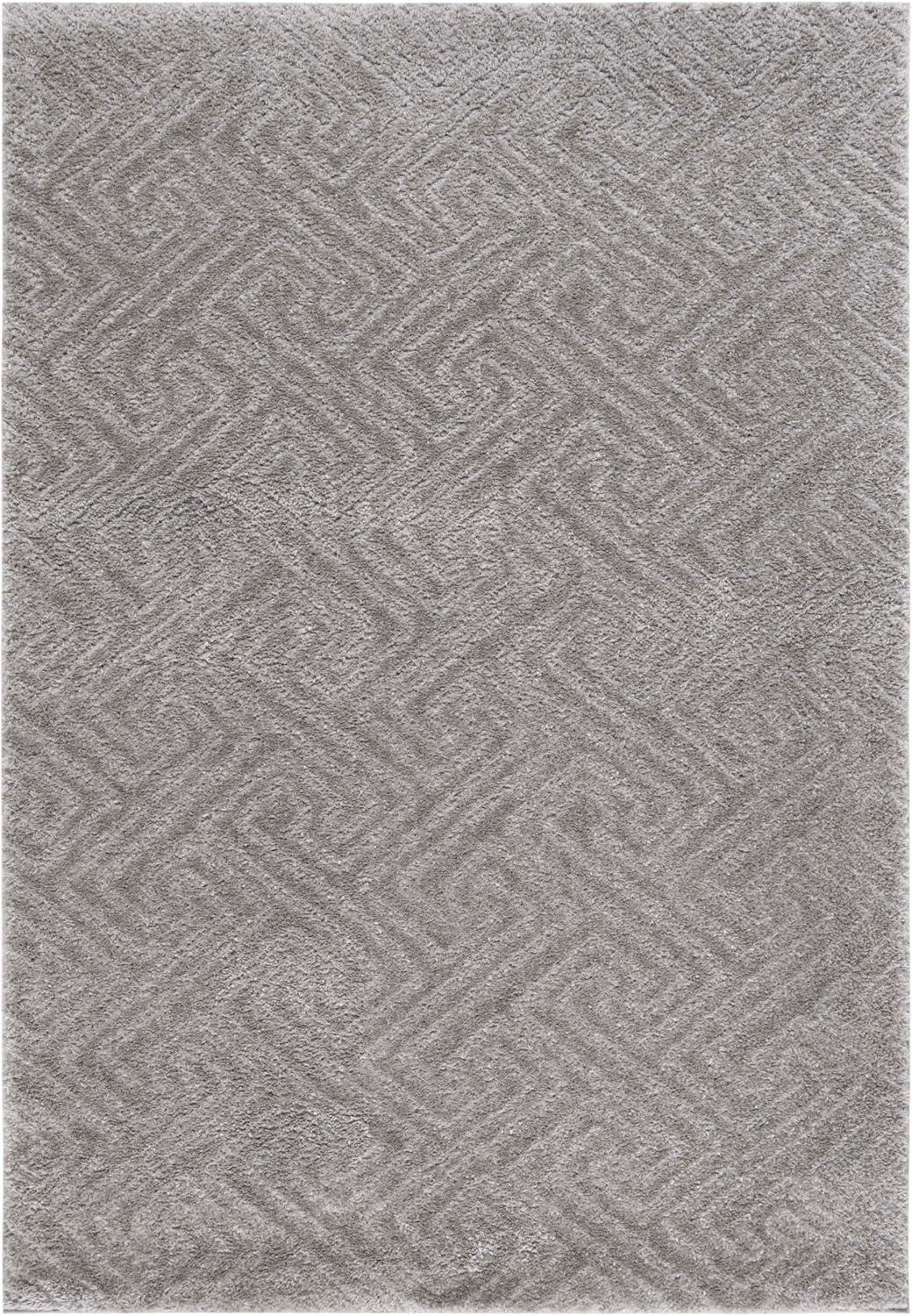 Tahoe Shag THO652 Power Loomed Indoor Area Rug - Grey - 4'x6' - Safavieh