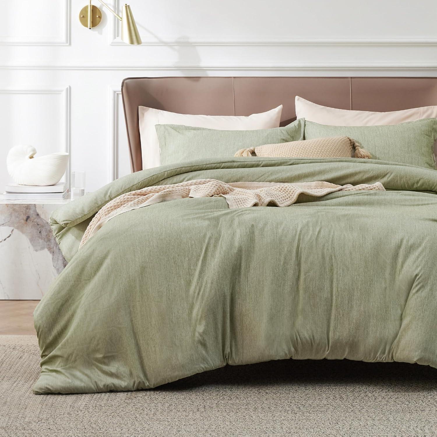 Bedsure Bedsure Cationic Dyed Comforter Set Dorm Bedding