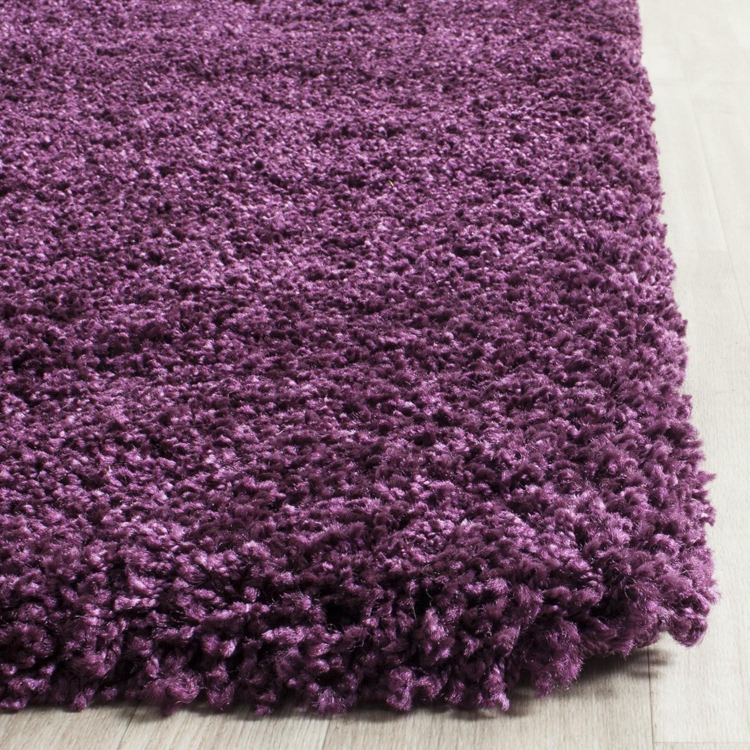 Shag SG151 Power Loomed Indoor Area Rug - Purple - 5'3"x7'6" - Safavieh.