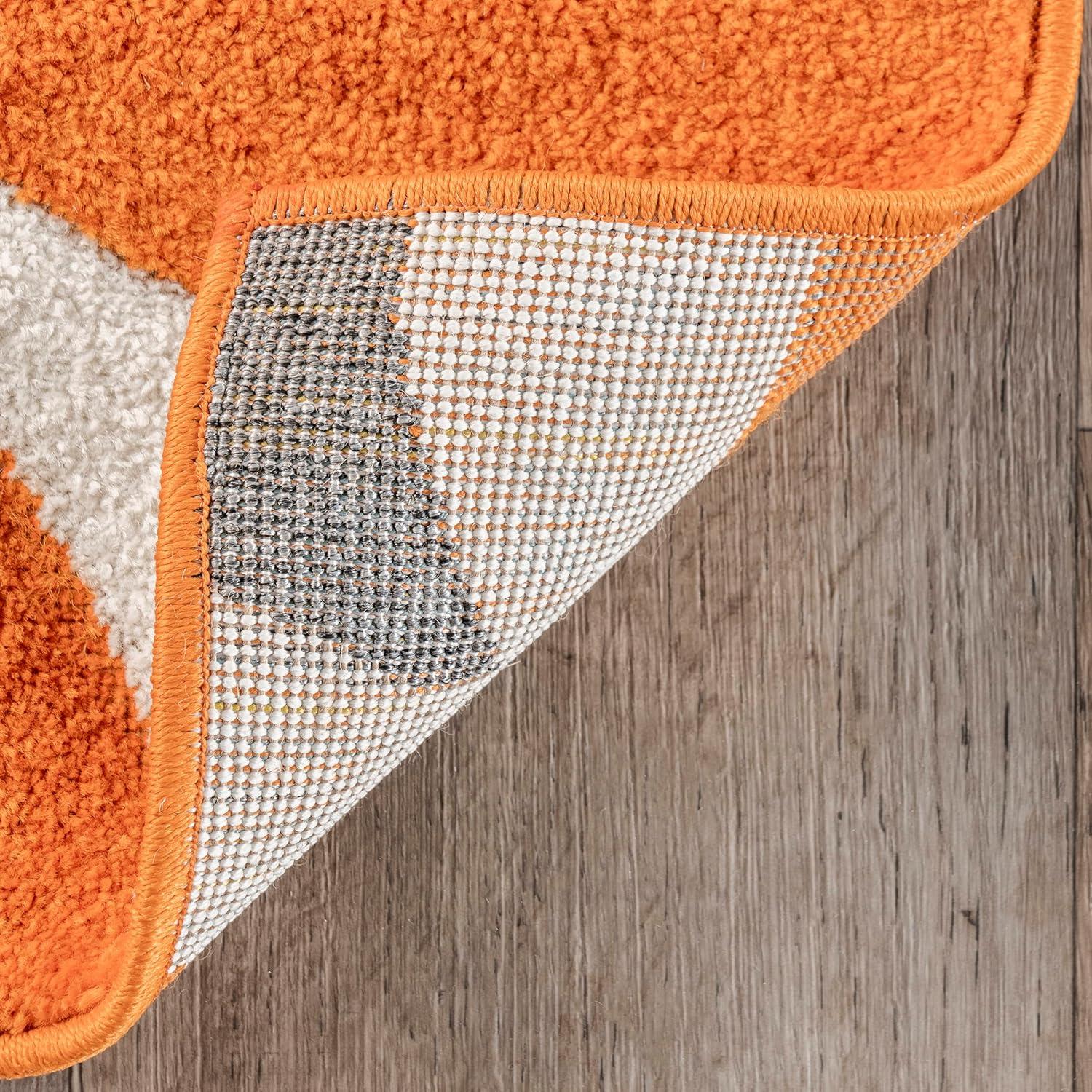 nuLOOM Gabriela Contemporary Accent Rug, 3' x 5', Deep Orange