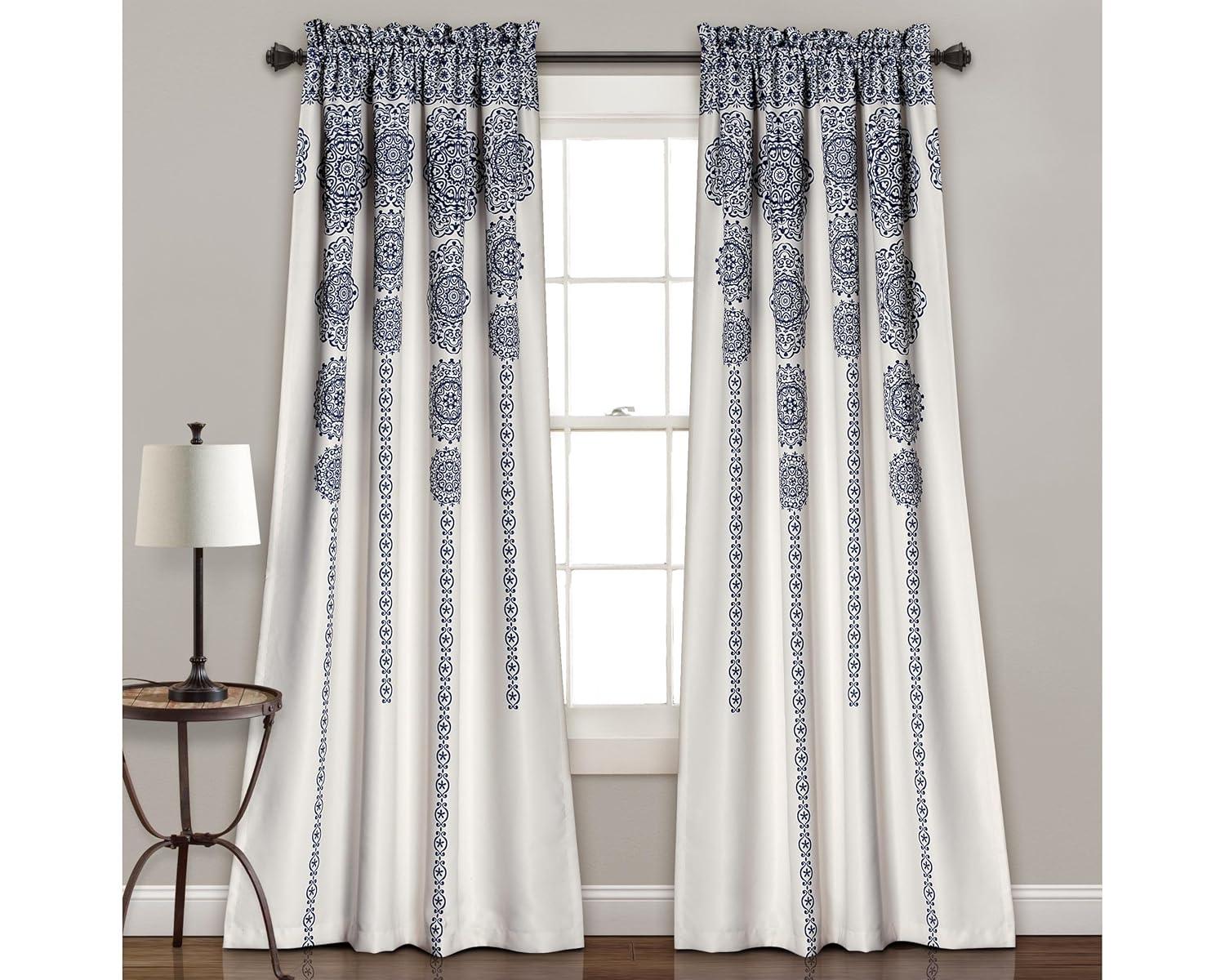 Lush Decor Synthetic Semi Sheer Sliding Panel Pair (Set of 2)