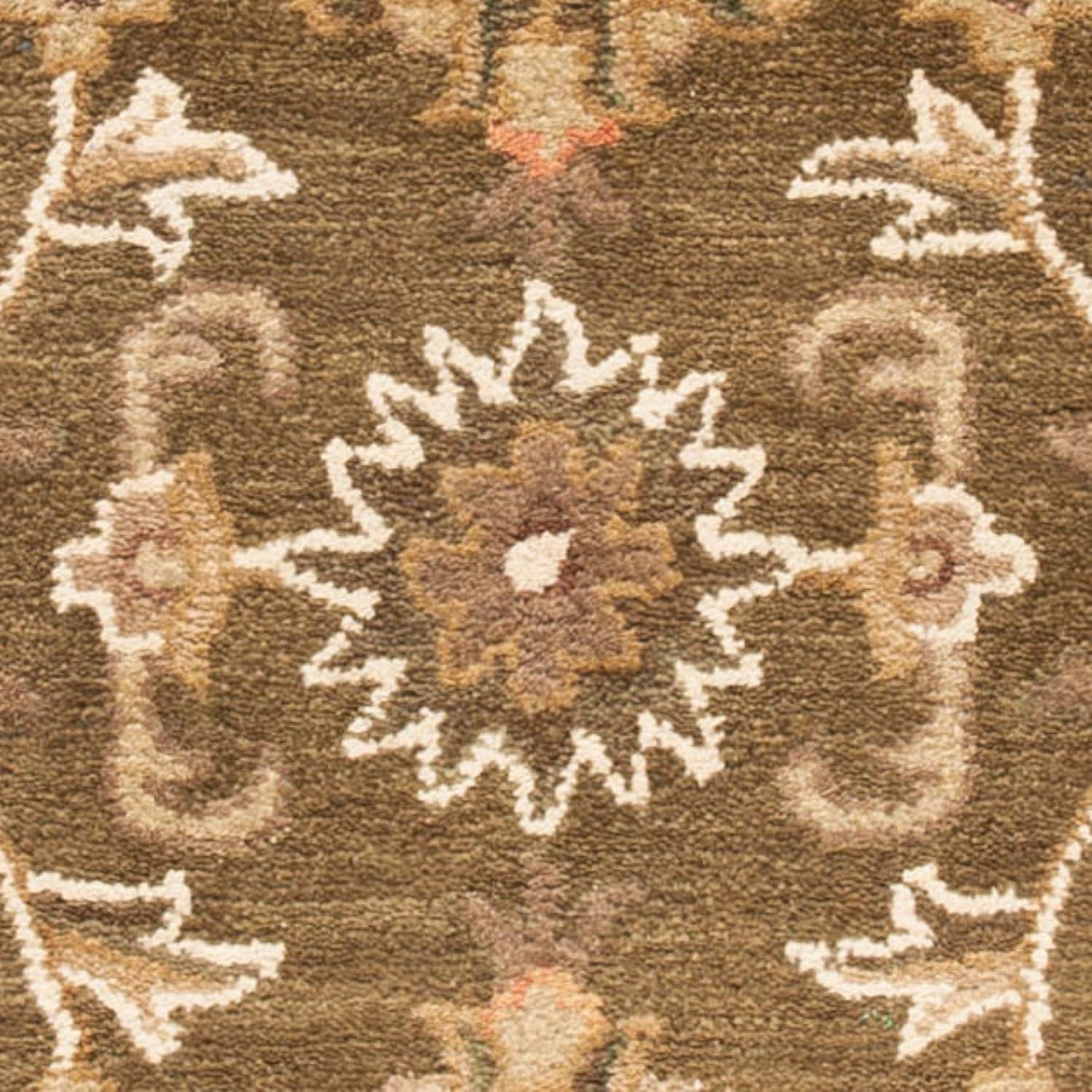 Antiquity AT52 Hand Tufted Indoor Accent Rug - Olive/Gold - 2'3"x4' - Safavieh