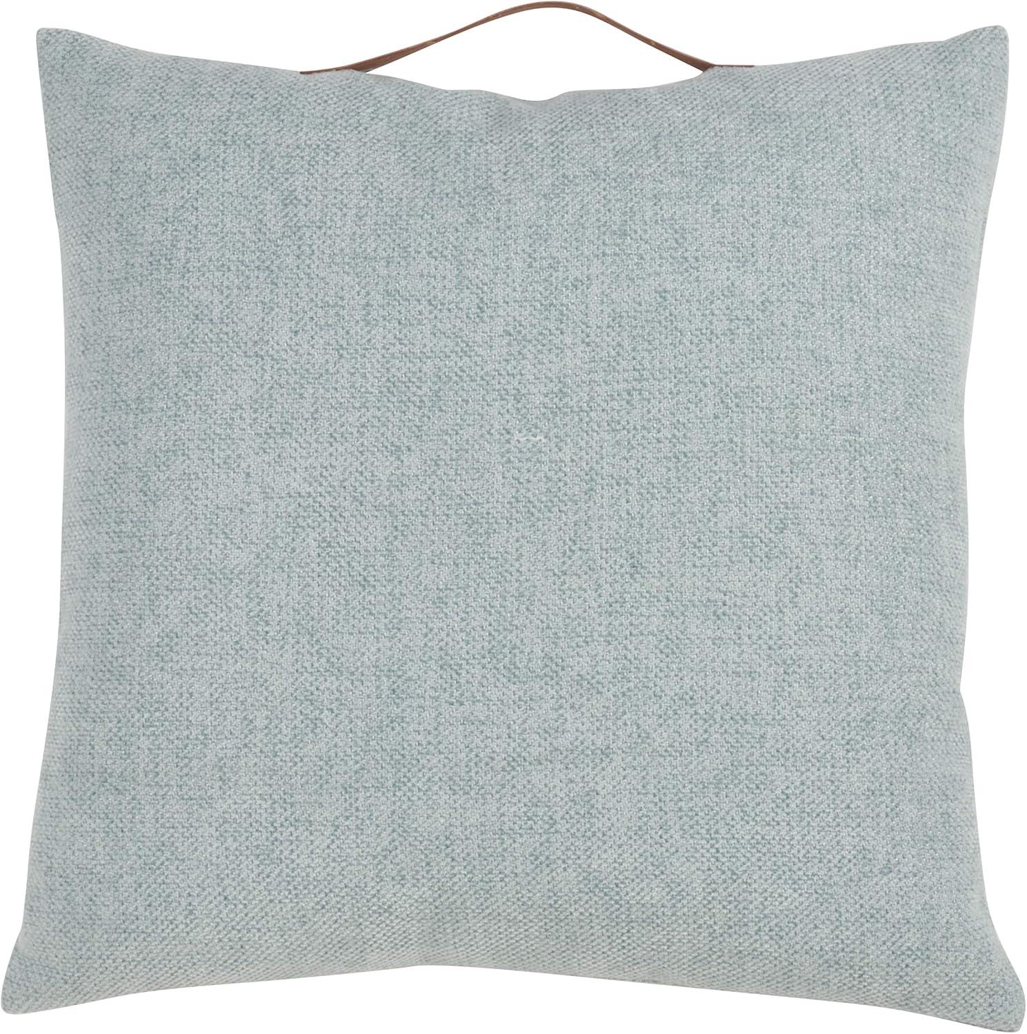 18"x18" Chenille with Handle Poly Filled Square Throw Pillow - Saro Lifestyle