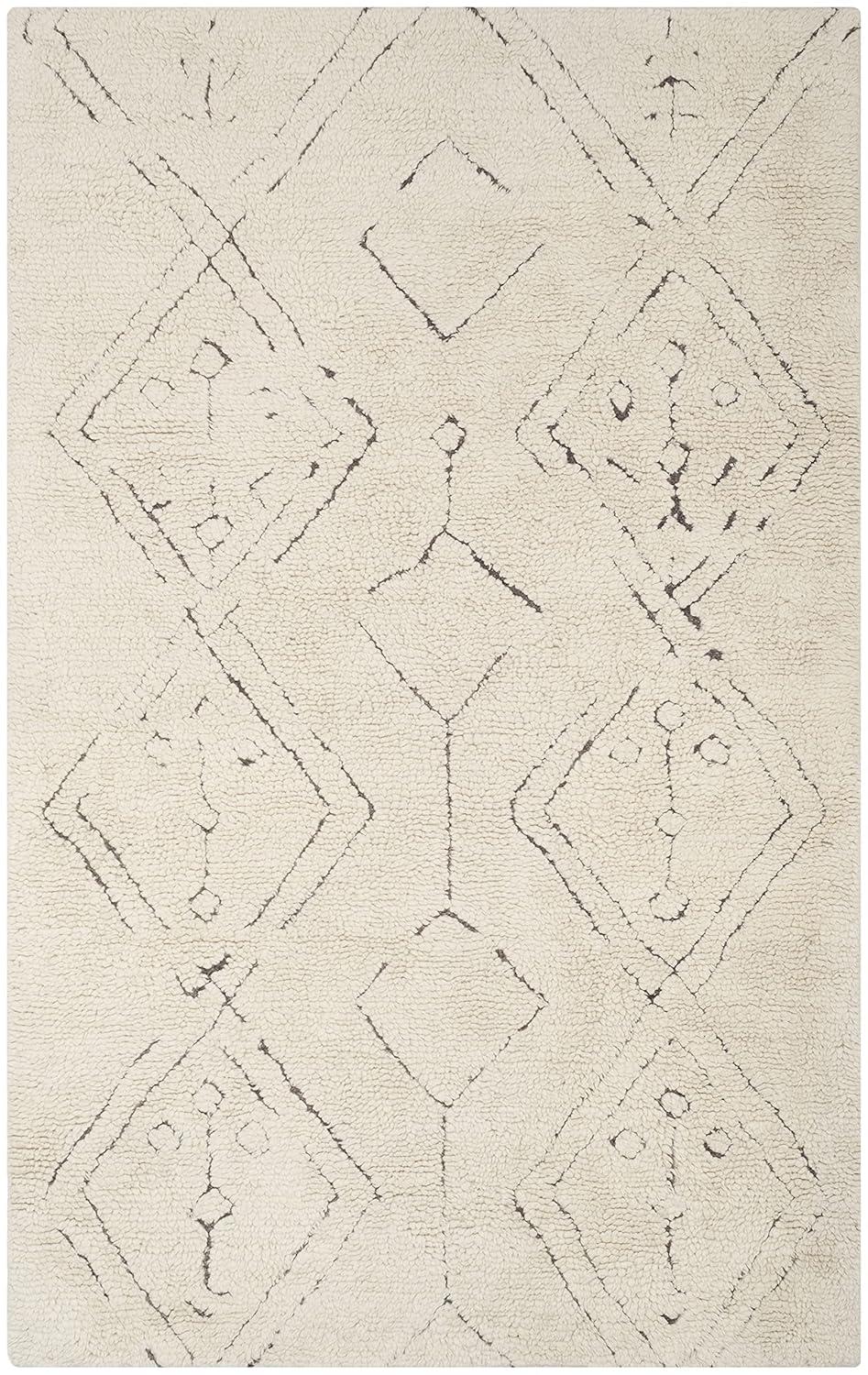 Casablanca CSB212 Hand Tufted Indoor Area Rug - Ivory/Multi - 5'x8' - Safavieh