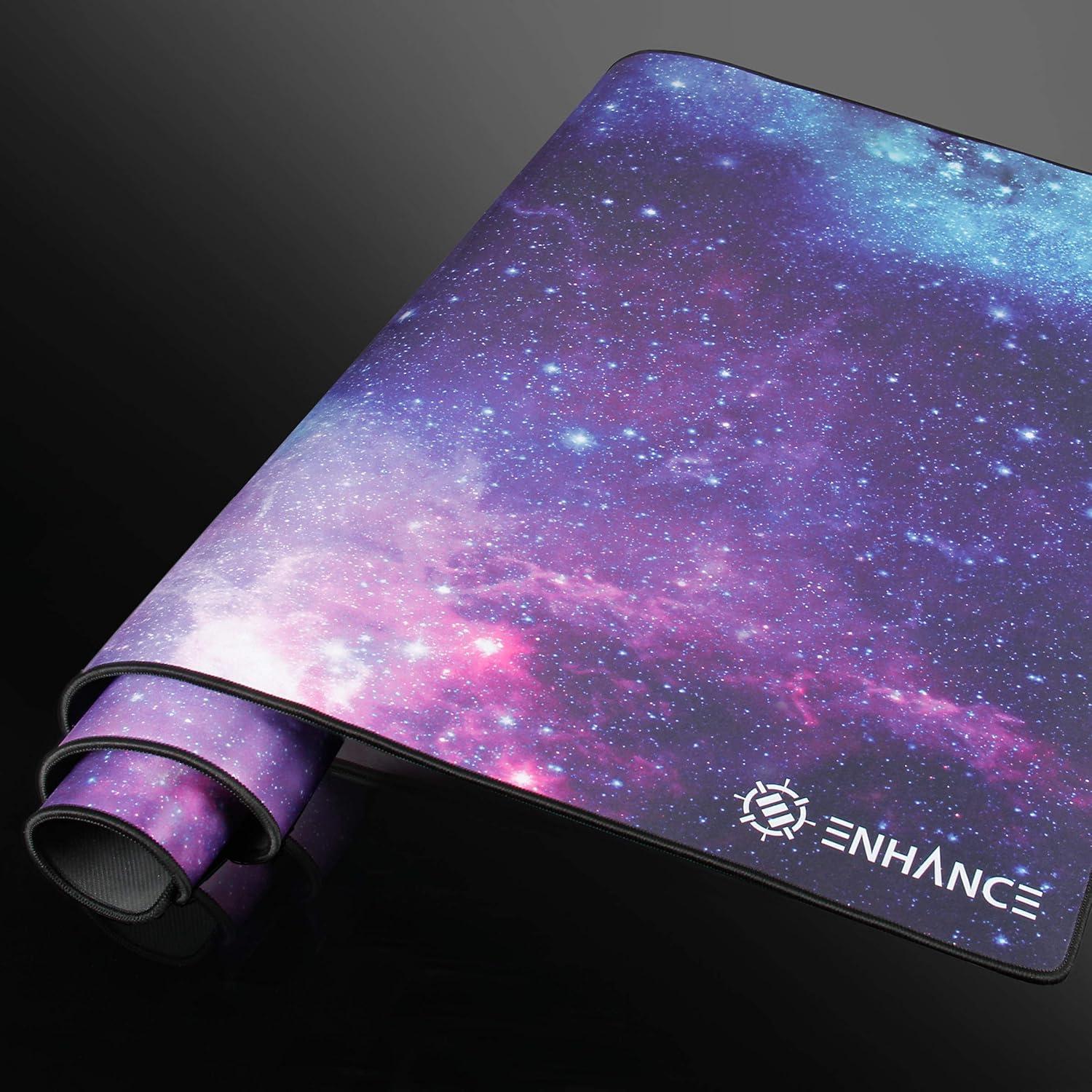 ENHANCE Large XXXL Gaming Desk Mat - Super Giant Mouse Mat with Cushion Padding for Home Office Desk