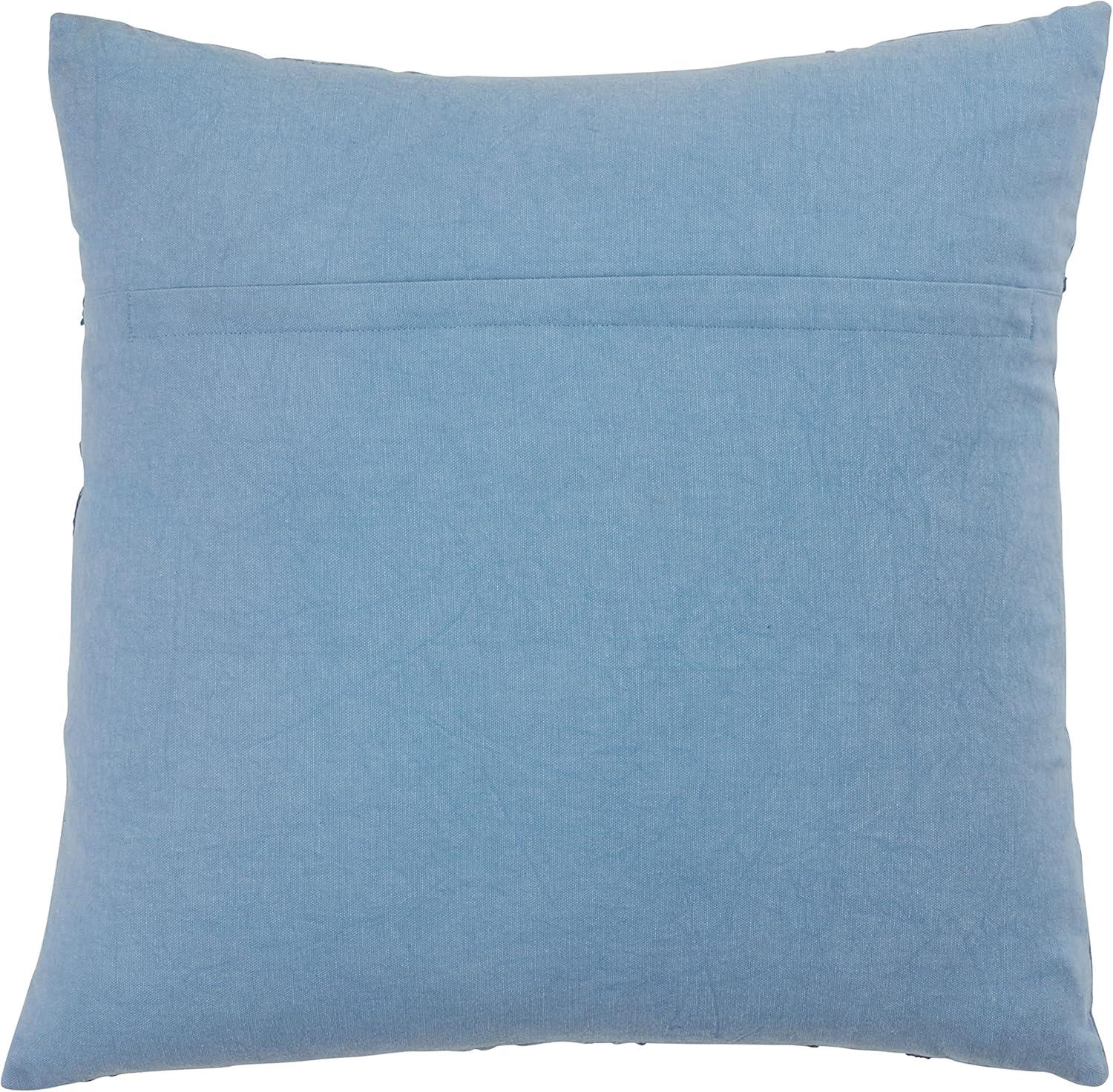 Saro Lifestyle Stonewashed Starfish  Decorative Pillow Cover, Blue, 20"