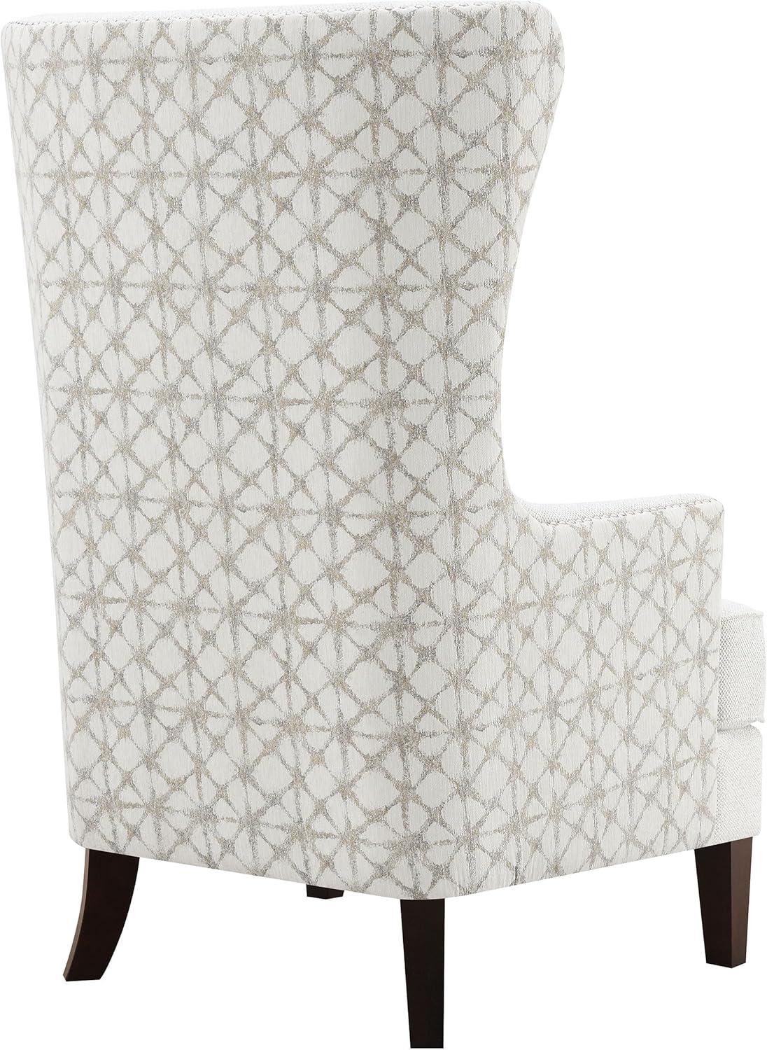 Coaster Pippin Upholstered Fabric Accent Chair with Wingback in Latte