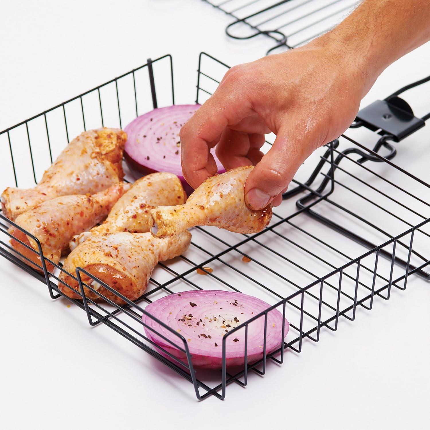 GrillPro Broiler Basket with Detachable Handle