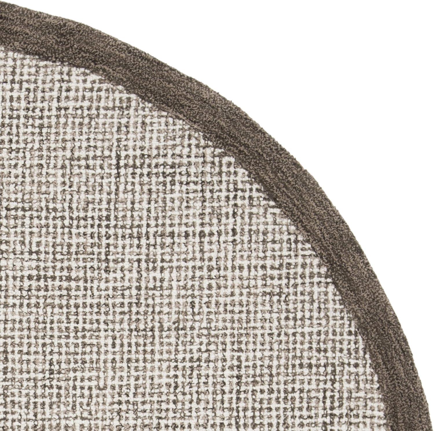 Abstract ABT220 Handmade Indoor Area Rug - Sage/Ivory - 6' Round - Safavieh