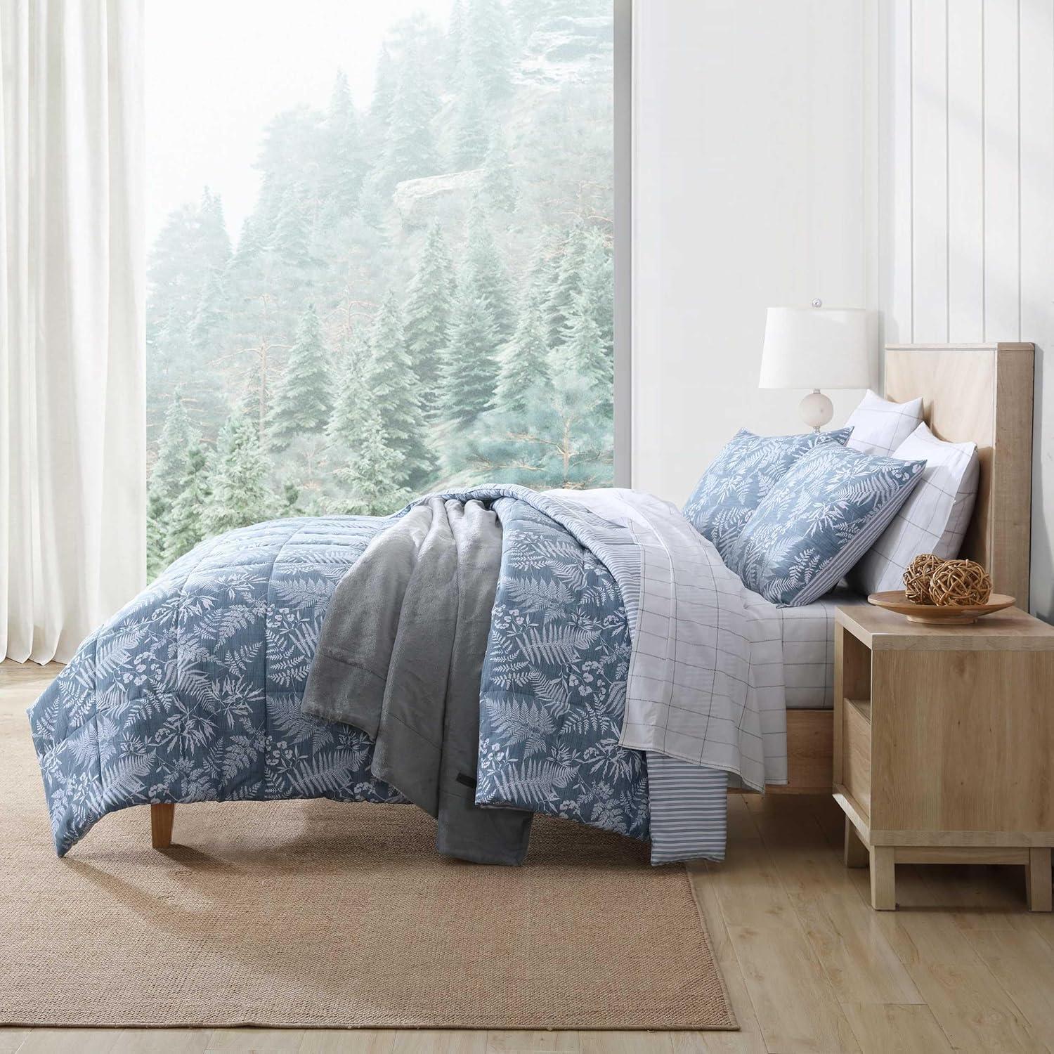 Eddie Bauer Eddie Bauer Fern Garden Blue Reversible Comforter Set