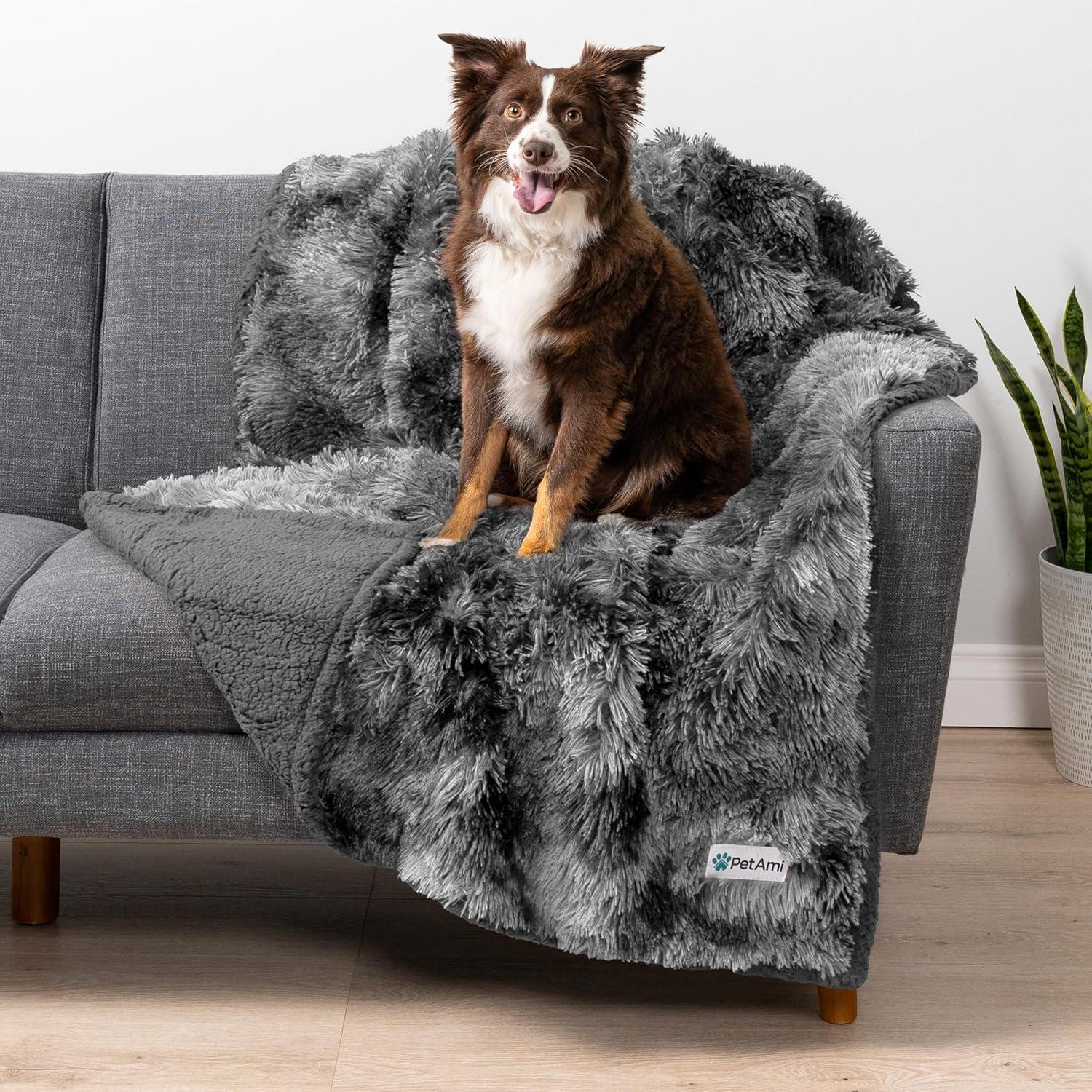 Faux Fur Sherpa Pet Blanket