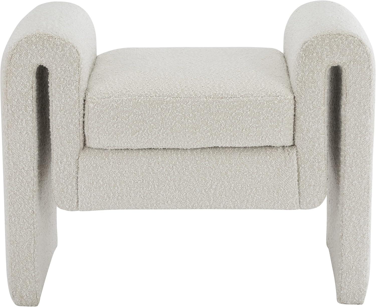 Hobel Boucle Fabric Upholstered Bench