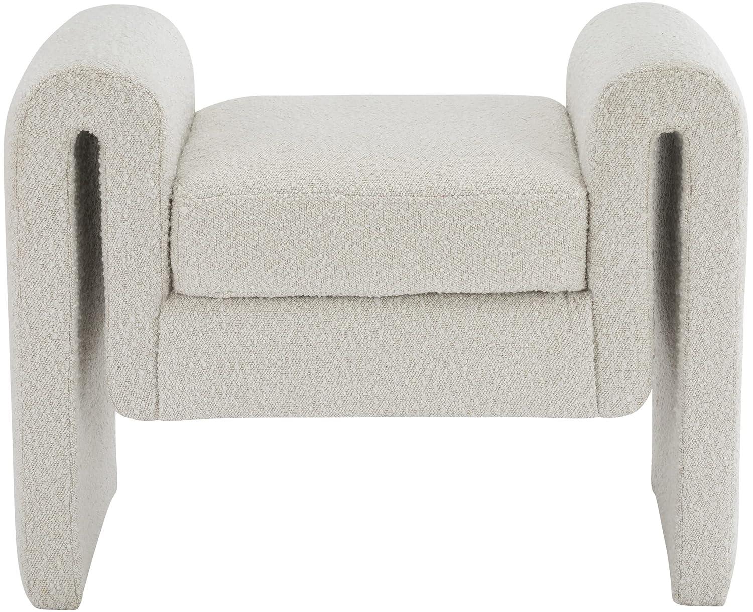 Hobel Boucle Fabric Upholstered Bench
