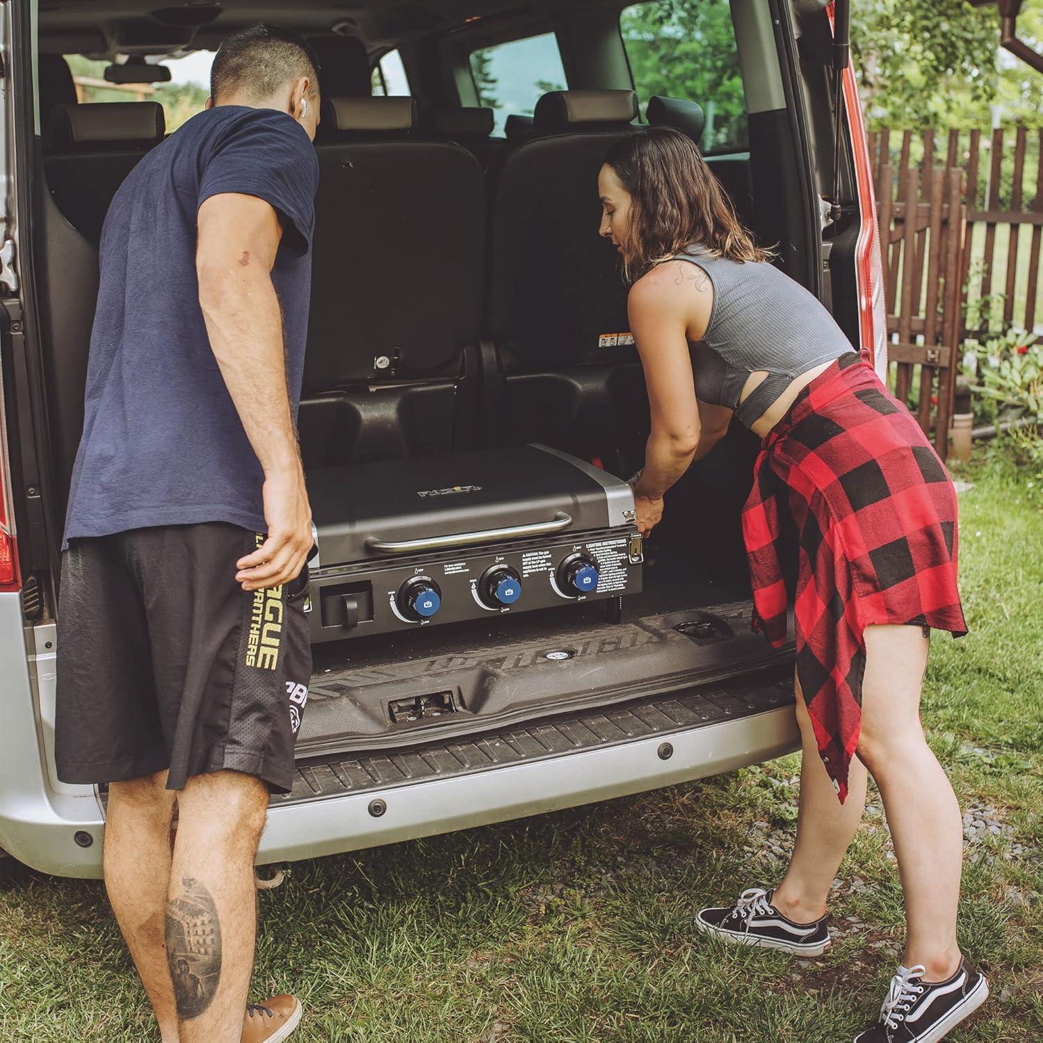 Razor Universal Rolling Prep Cart for Portable Outdoor Griddle and Grills