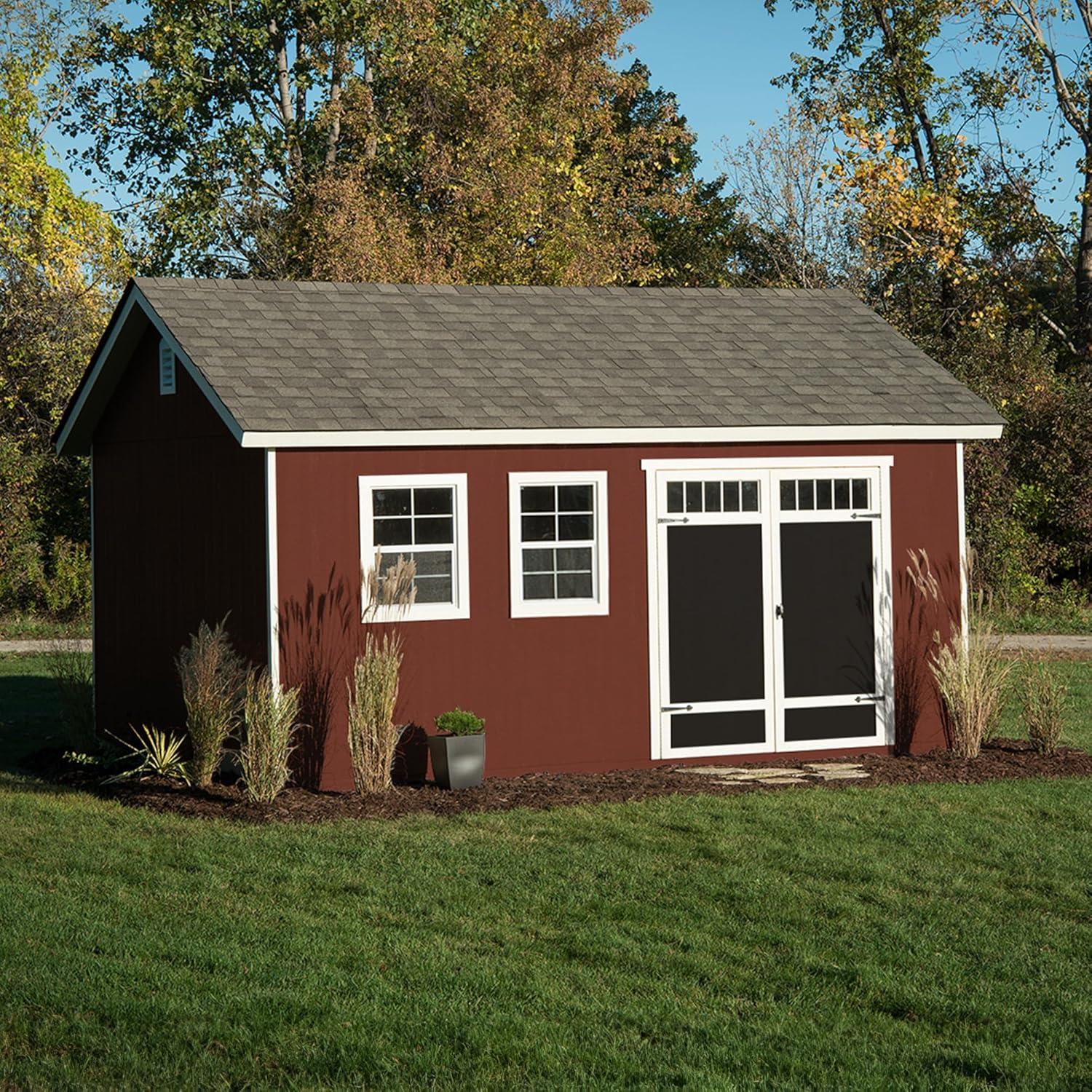 Handy Home Scarsdale 10 ft. W x 16 ft. D Wood Storage Shed With Floor