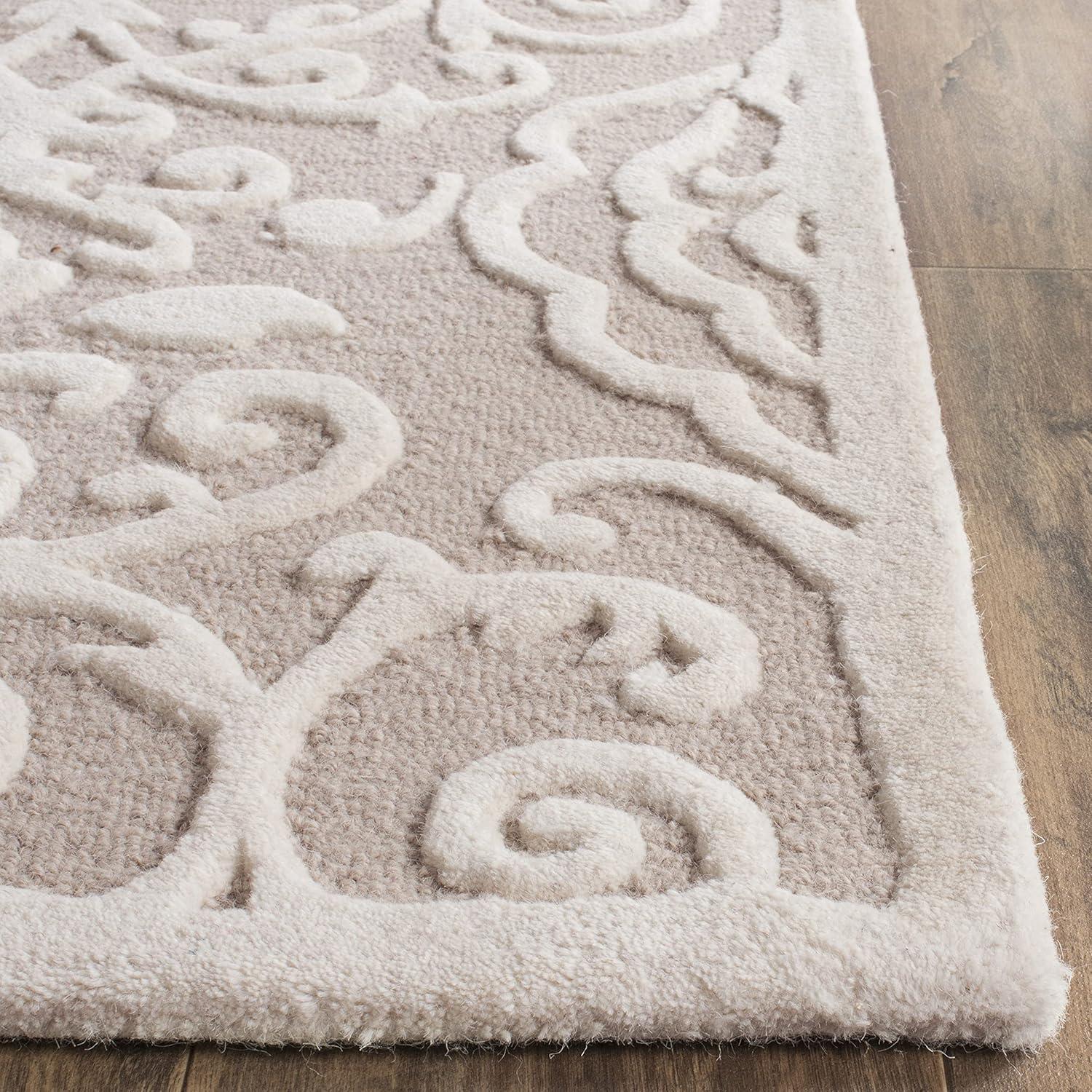 SAFAVIEH Martha Stewart Marais Geometric Damask Area Rug, Fledgling, 10' x 14'
