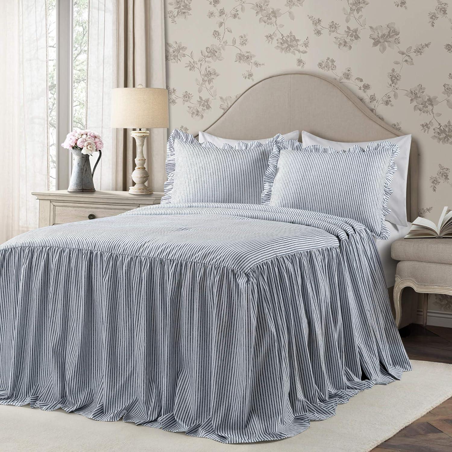 Lush Decor Reyna Microfiber Reversible 3 Piece Bedspread Set