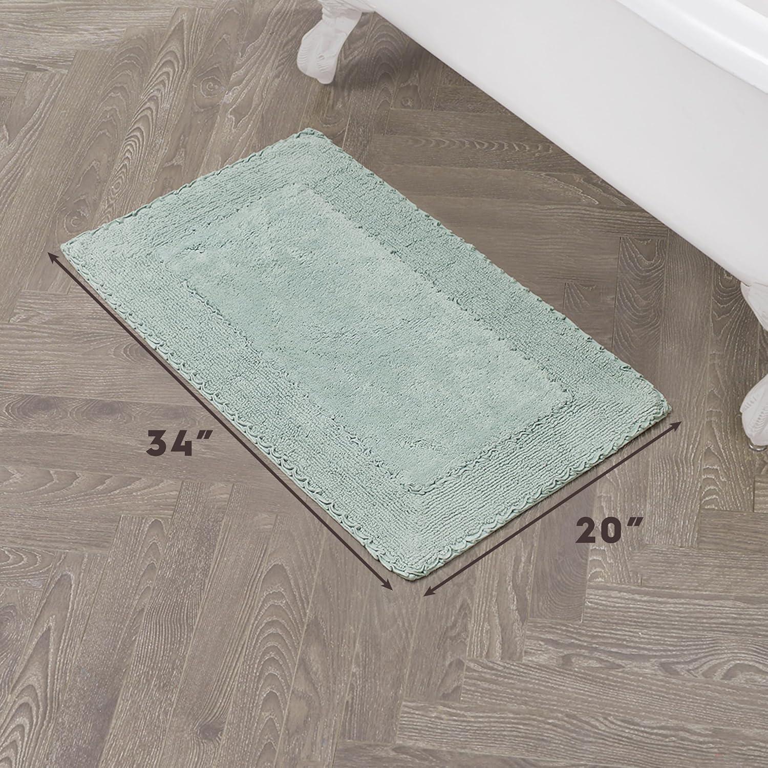 Laura Ashley Laura Ashley Ruffle 100% Cotton Bath Rugs
