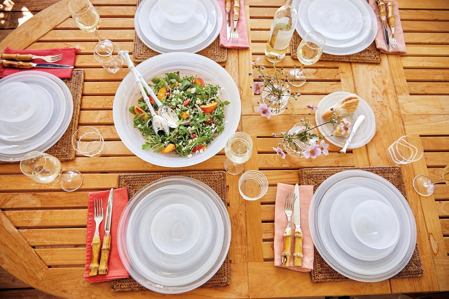 Mariposa Mariposa Alabaster Artisanal Glass Serving Bowl