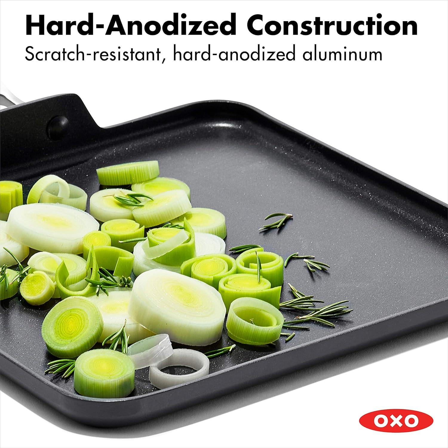 oxo good grips non-stick pro dishwasher safe 11" square griddle