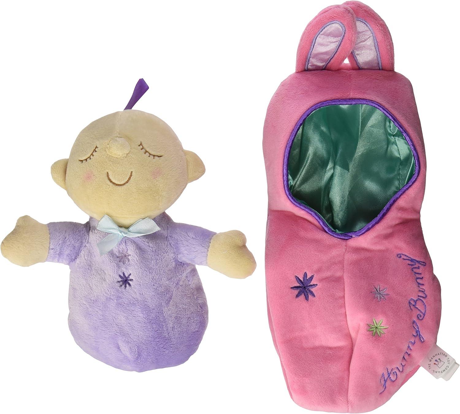 Manhattan Toy Snuggle Pod Hunny Bunny First Baby Doll with Cozy Sleep Sack for Ages 6 Months and Up