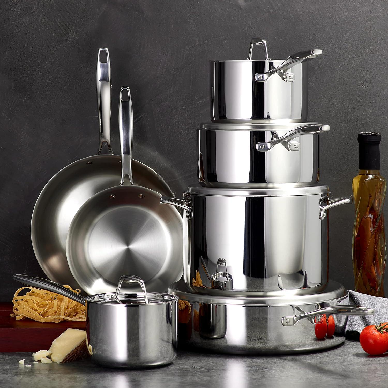 Tramontina Stainless Steel 12pc Cookware Set