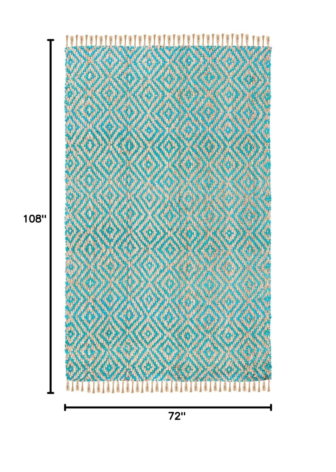 Derouen Natural Fiber Hand Woven Jute Southwestern Rug