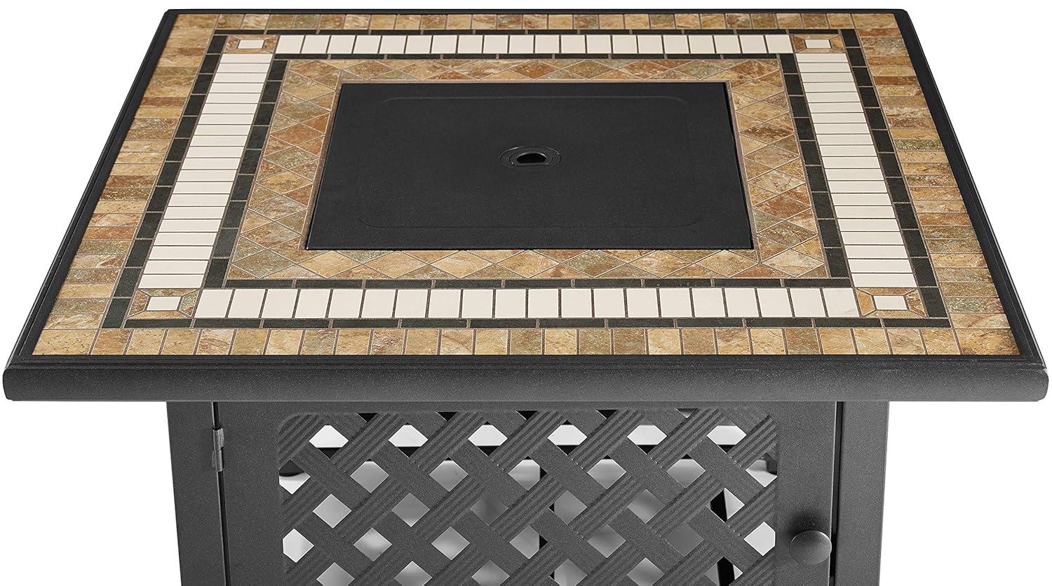Munguia Square Fire Pit Table