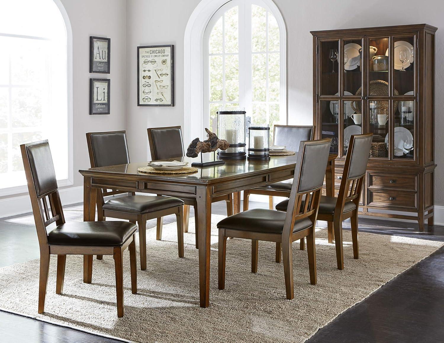 Frazier Park Classic Extendable Dining Table in Brown Cherry