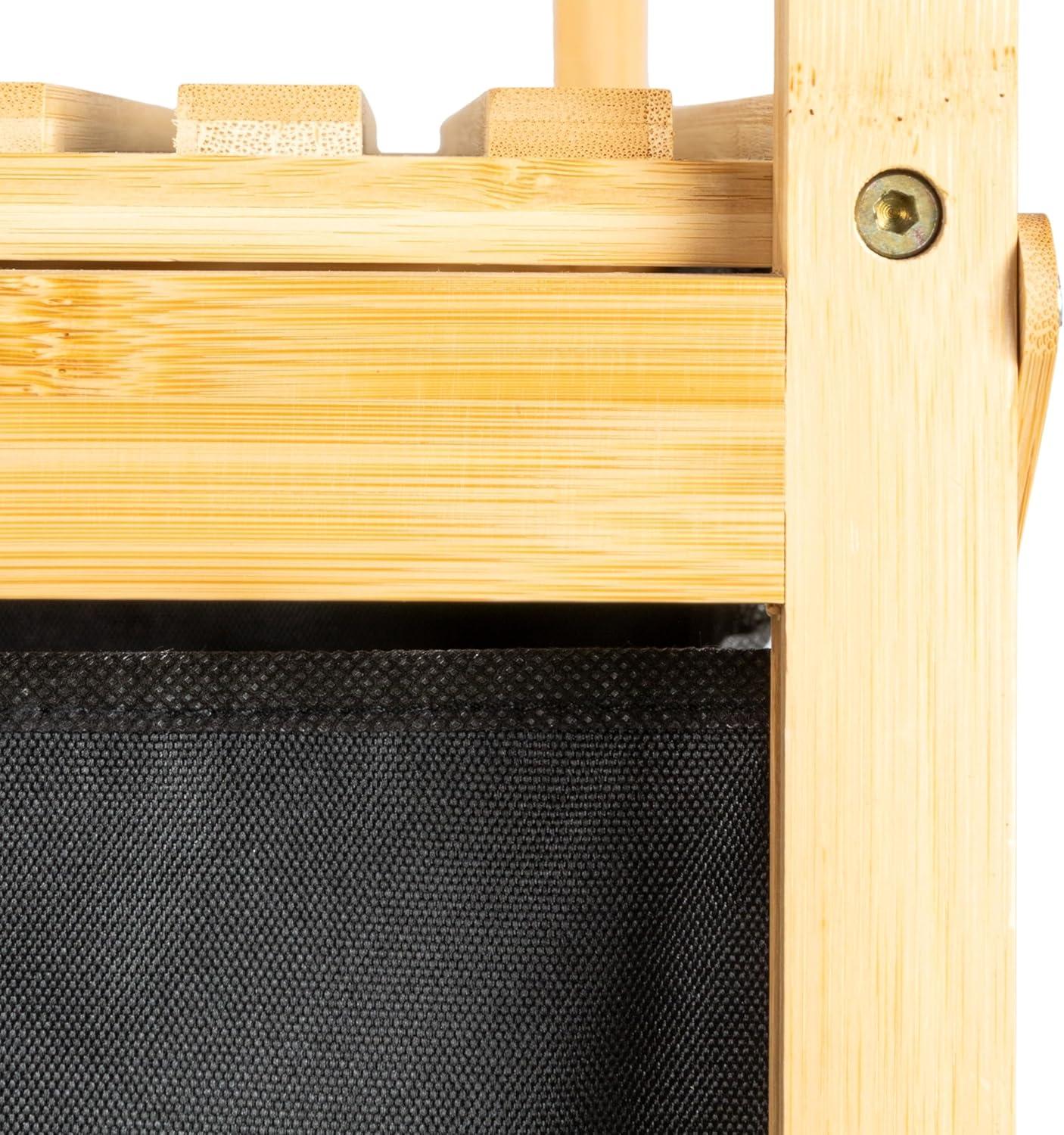 Household Essentials Bamboo Laundry Hamper with Handles